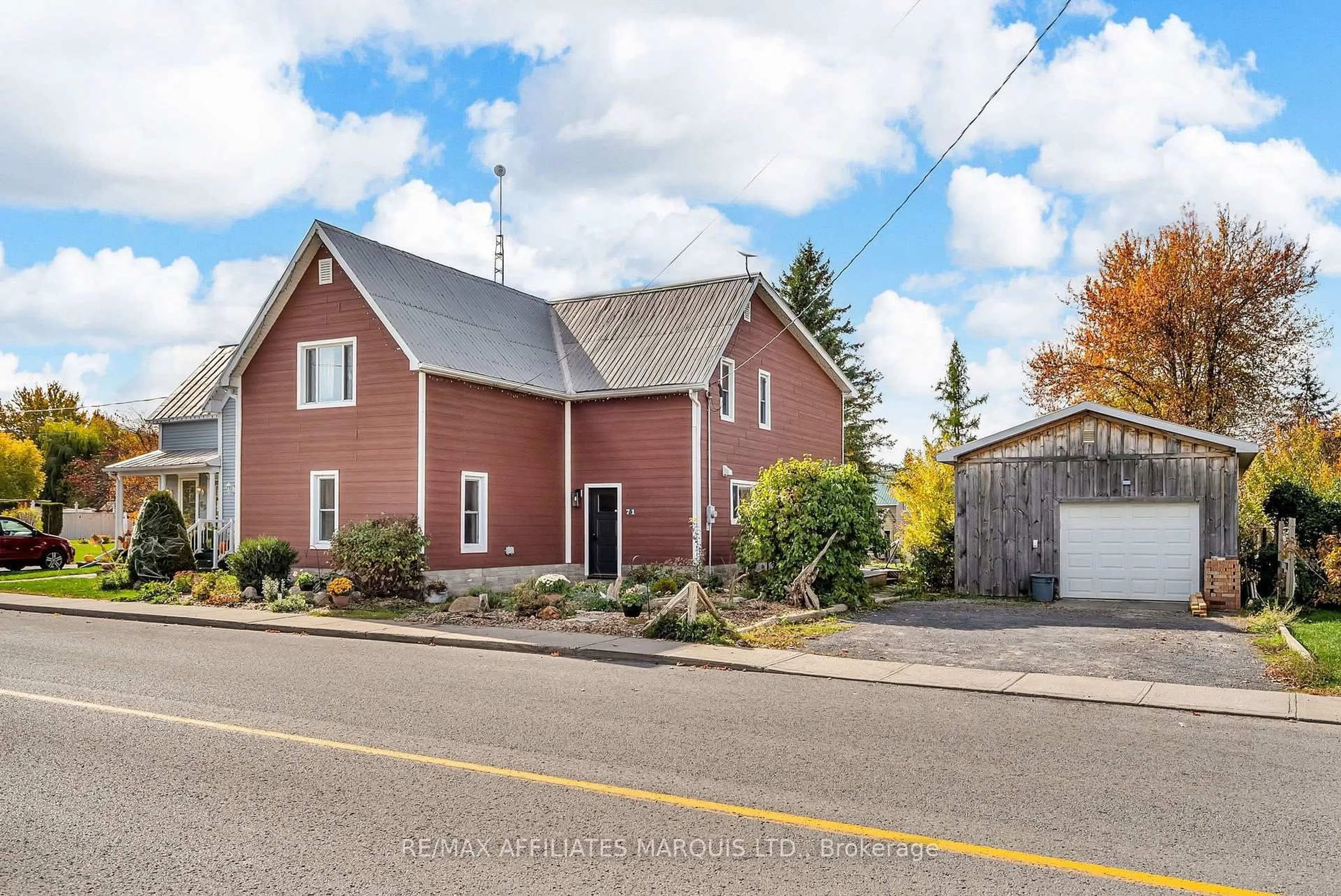 A pic from outside/outdoor area/front of a property/back of a property/a pic from drone, street for 71 Main St, South Stormont Ontario K0C 1Y0