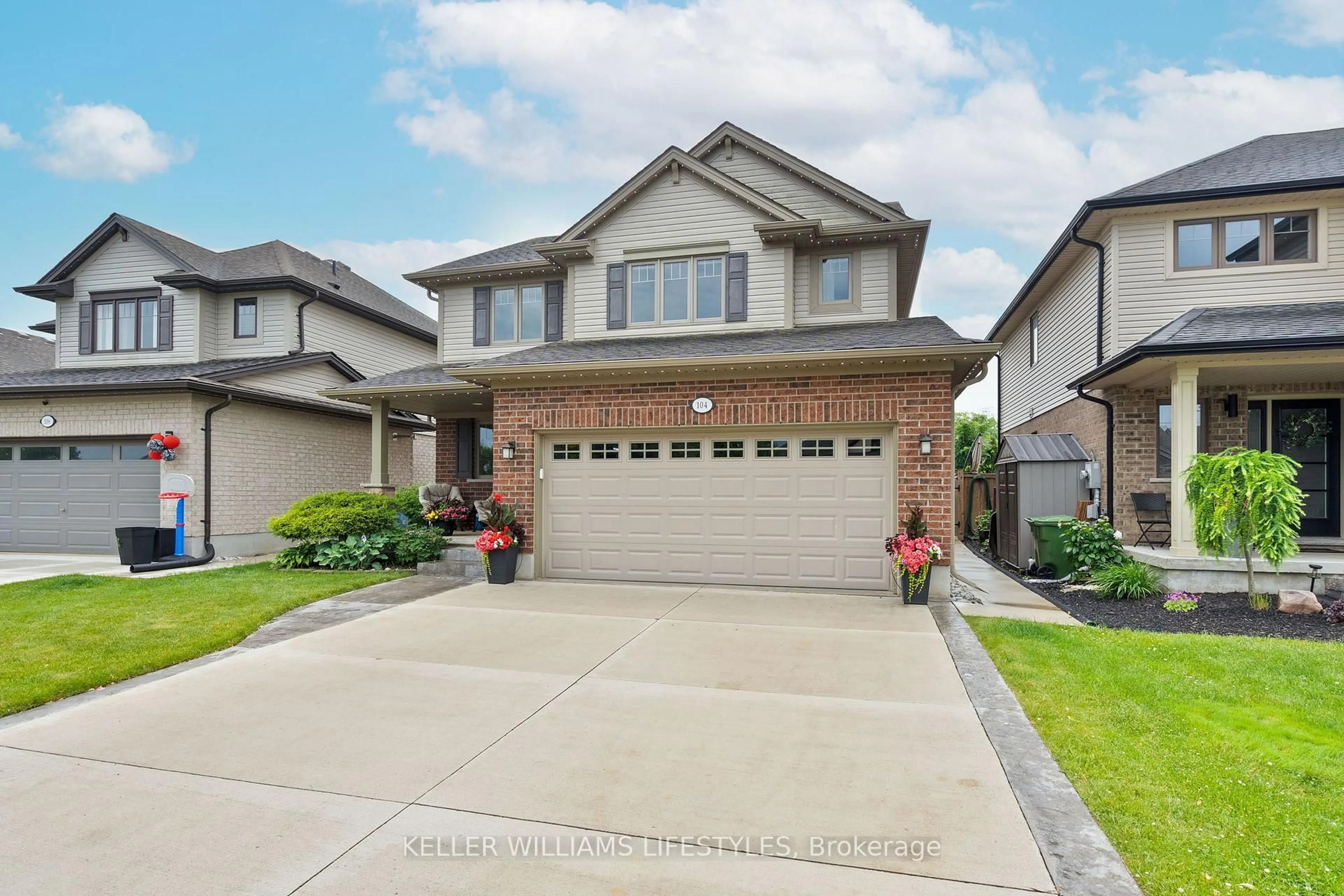 Home with brick exterior material, street for 104 Westlake Dr, St. Thomas Ontario N5P 0B7