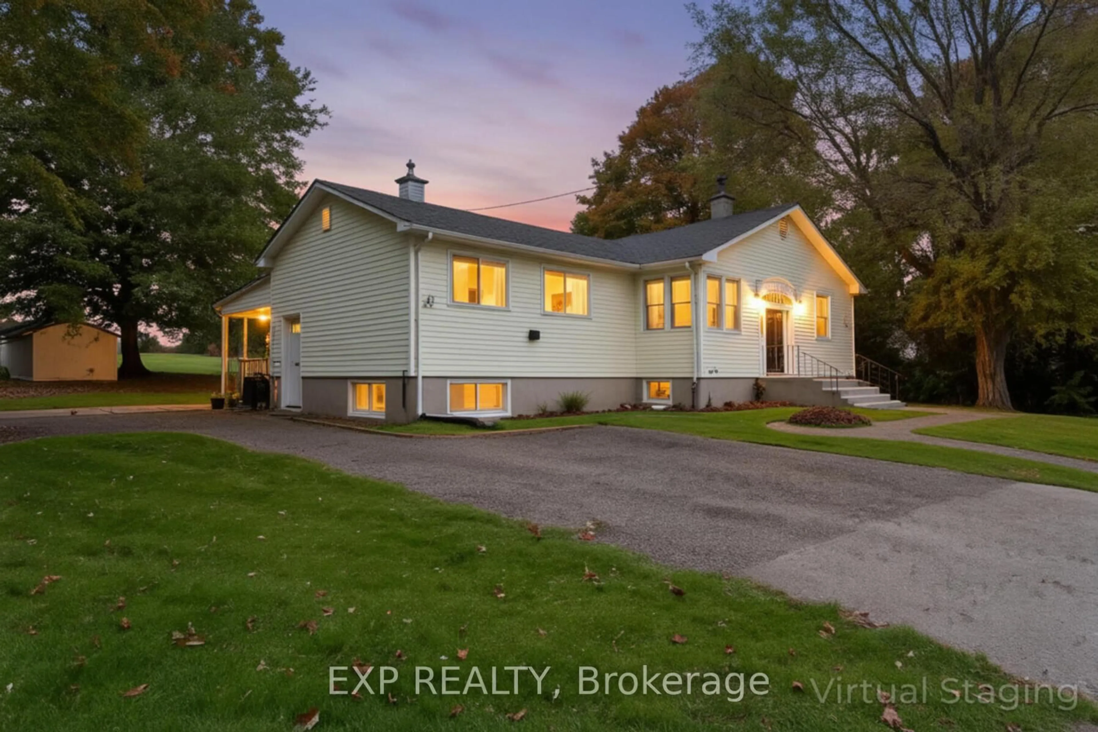 A pic from outside/outdoor area/front of a property/back of a property/a pic from drone, street for 23 Oak St, Bayham Ontario N0J 1Z0