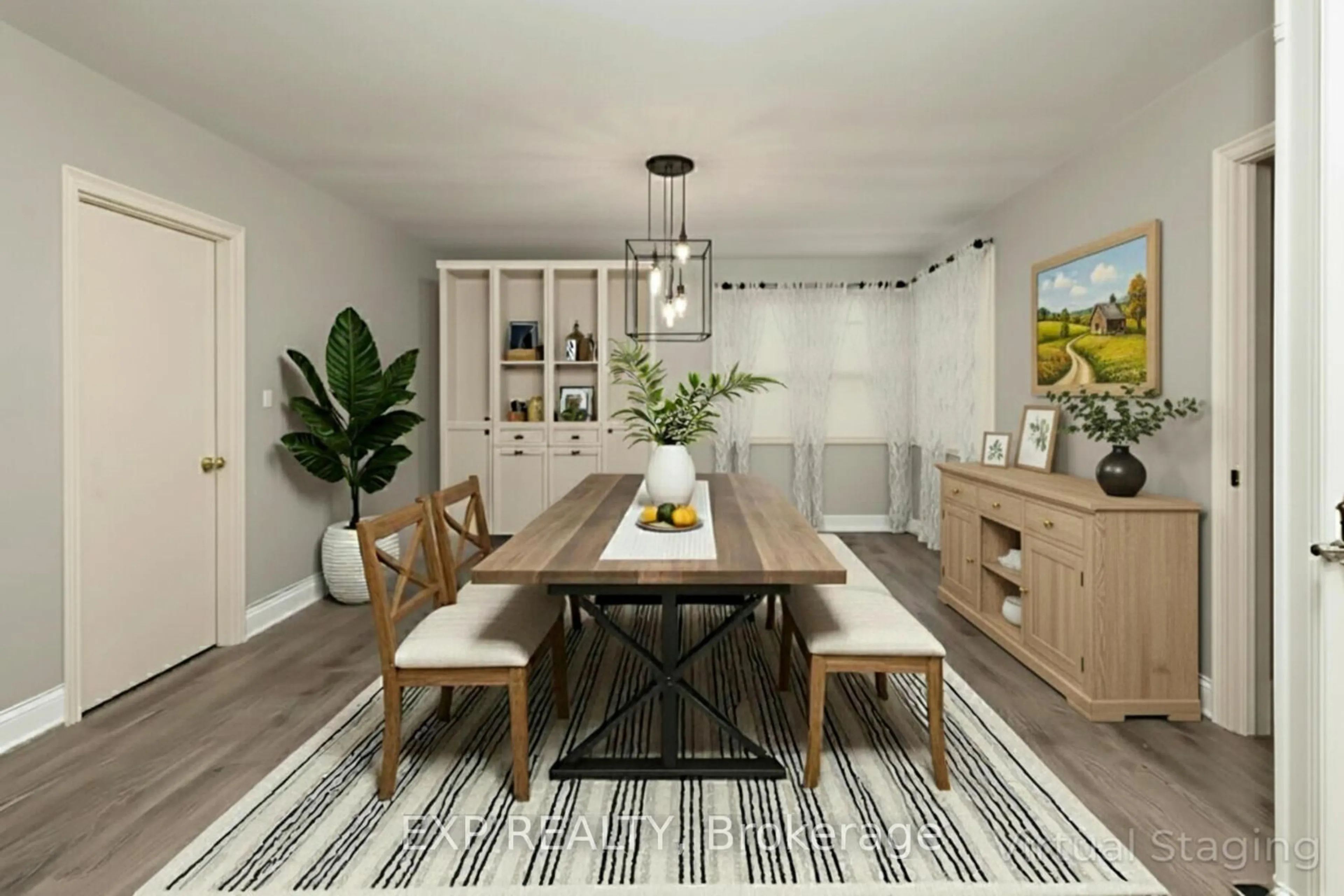 Dining room, wood/laminate floor for 23 Oak St, Bayham Ontario N0J 1Z0