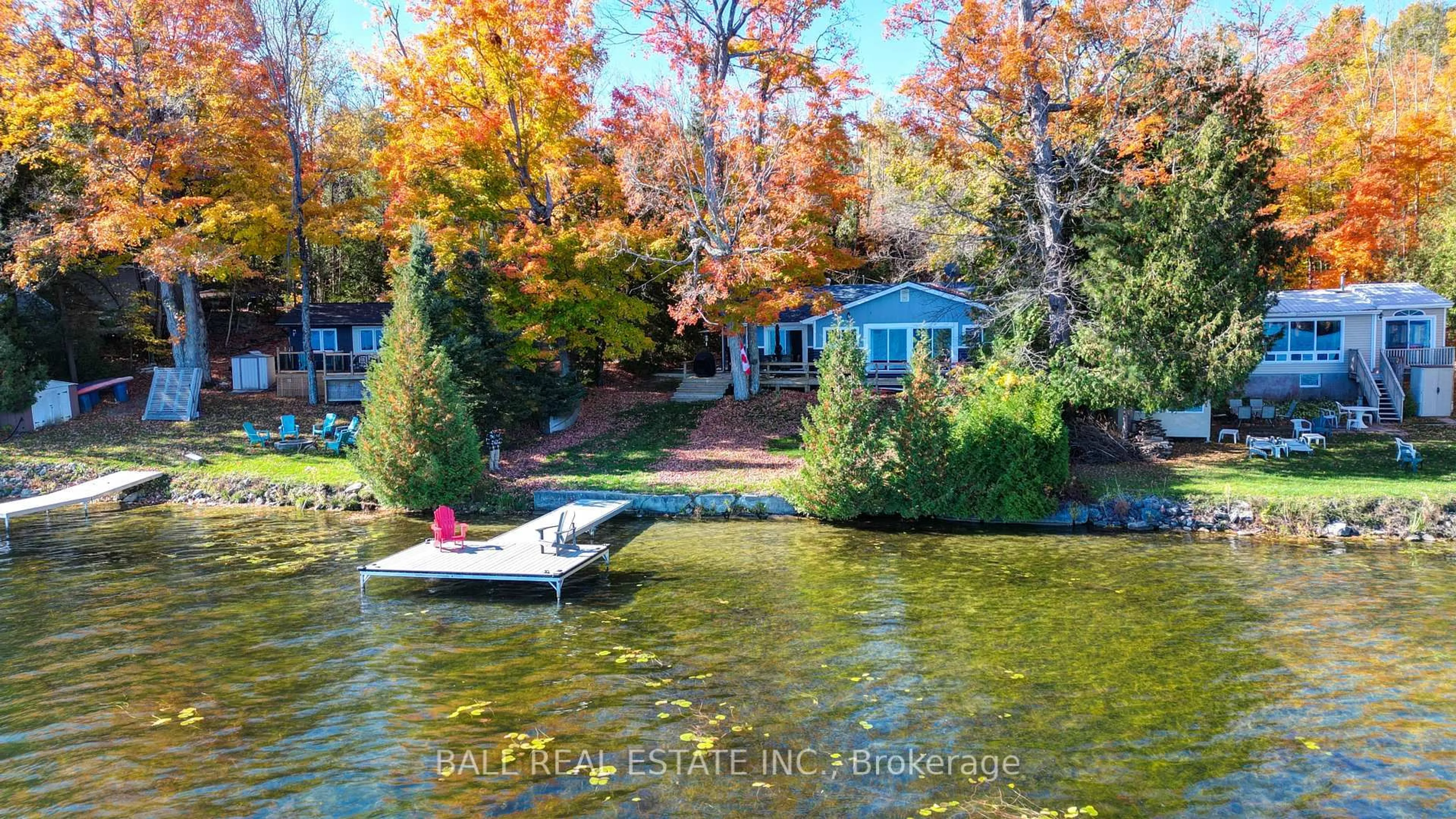 A pic from outside/outdoor area/front of a property/back of a property/a pic from drone, water/lake/river/ocean view for 1903 White Lake Road West Rd, Douro-Dummer Ontario K0L 2H0