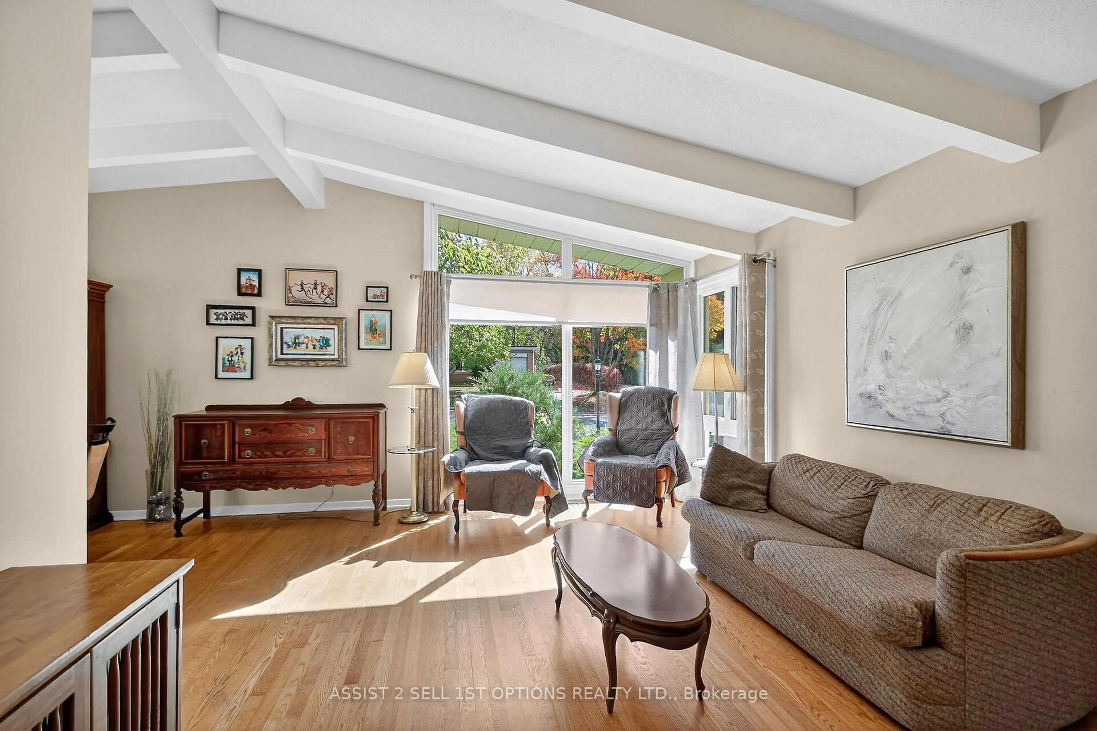 Living room with furniture, unknown for 24 Barnes Cres, Nepean Ontario K2H 7C2