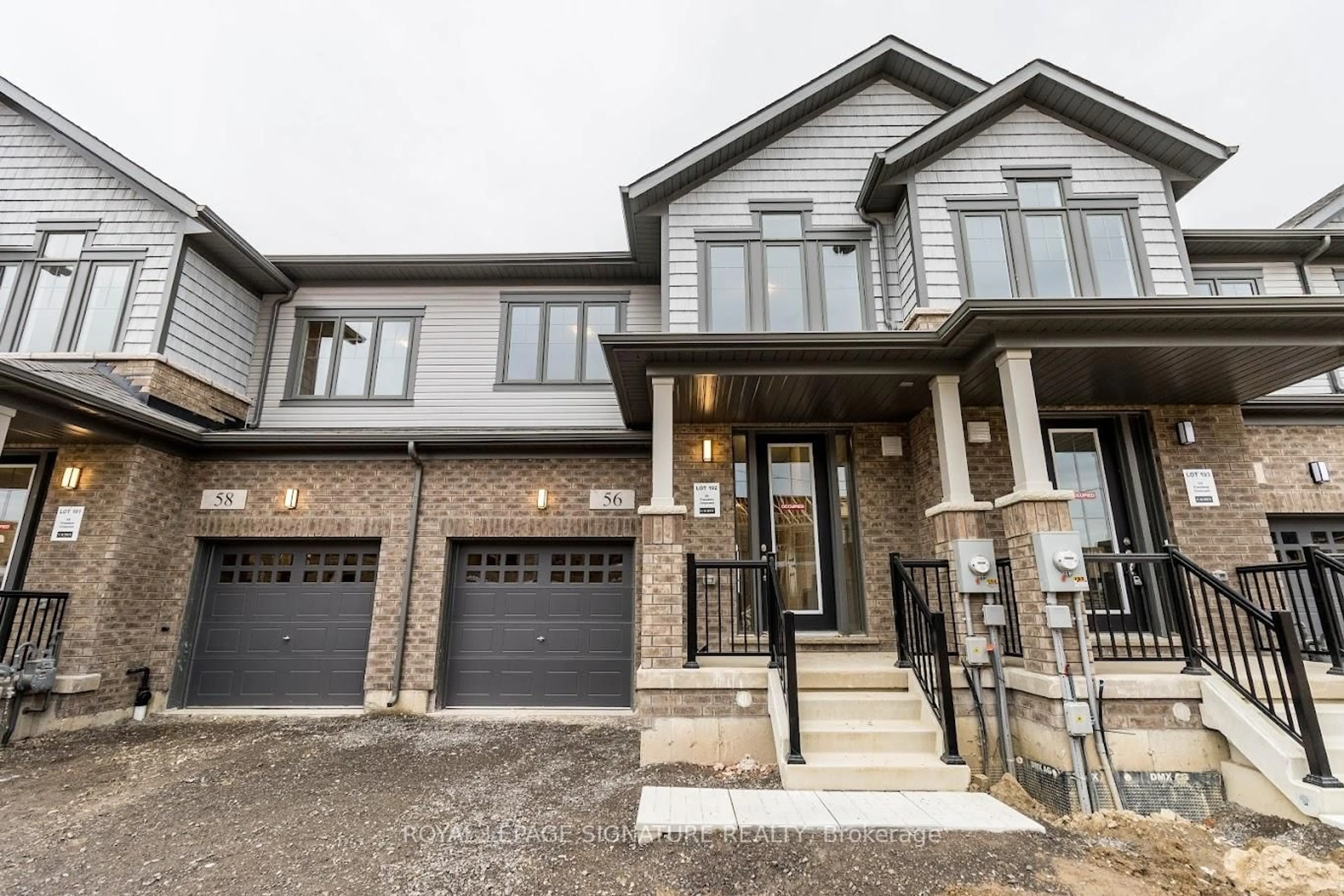 Home with brick exterior material, street for 56 Freedom Cres, Hamilton Ontario L0R 1W0