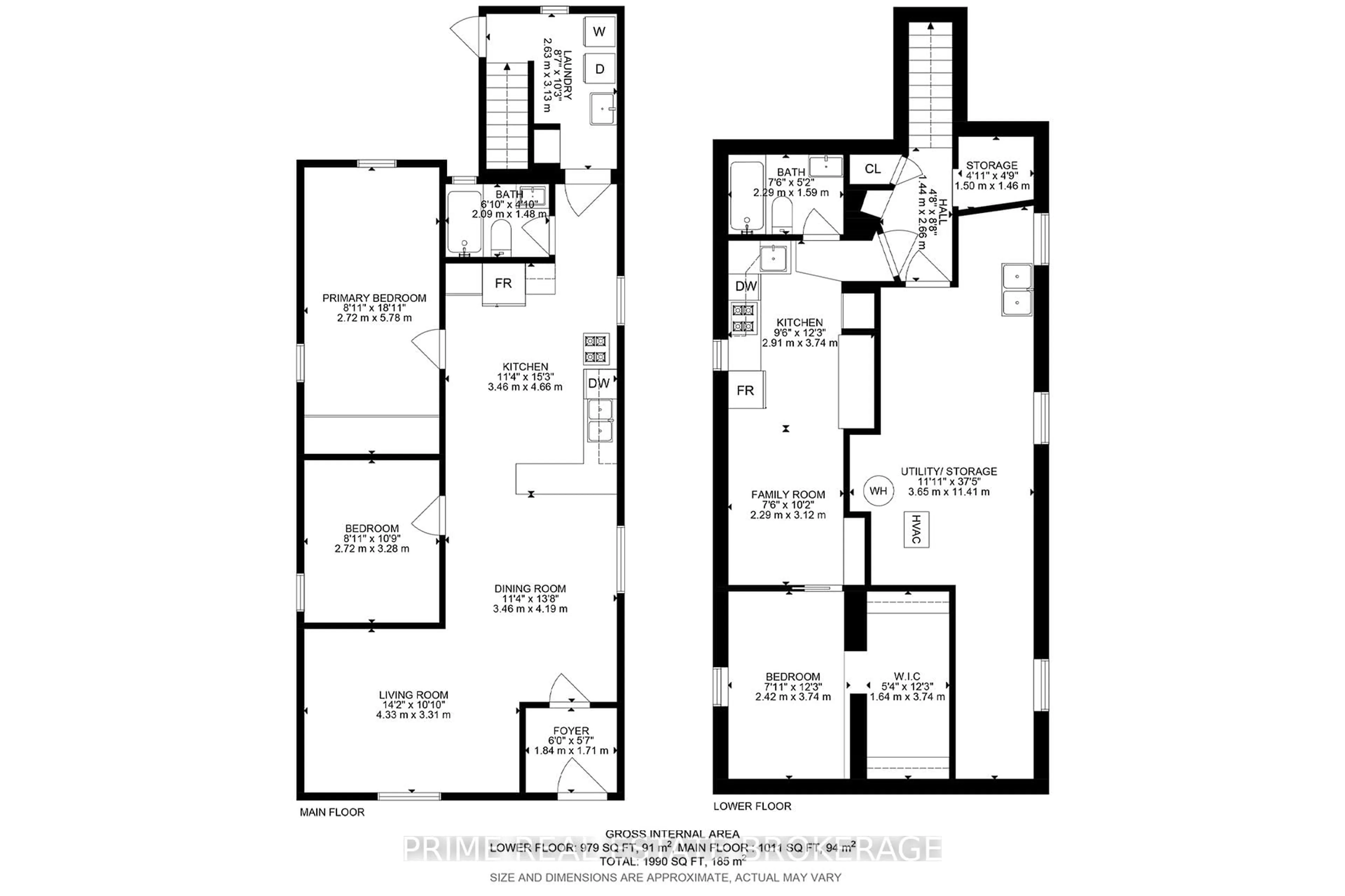 Floor plan for 11 Briscoe St, London South Ontario N6C 1W8