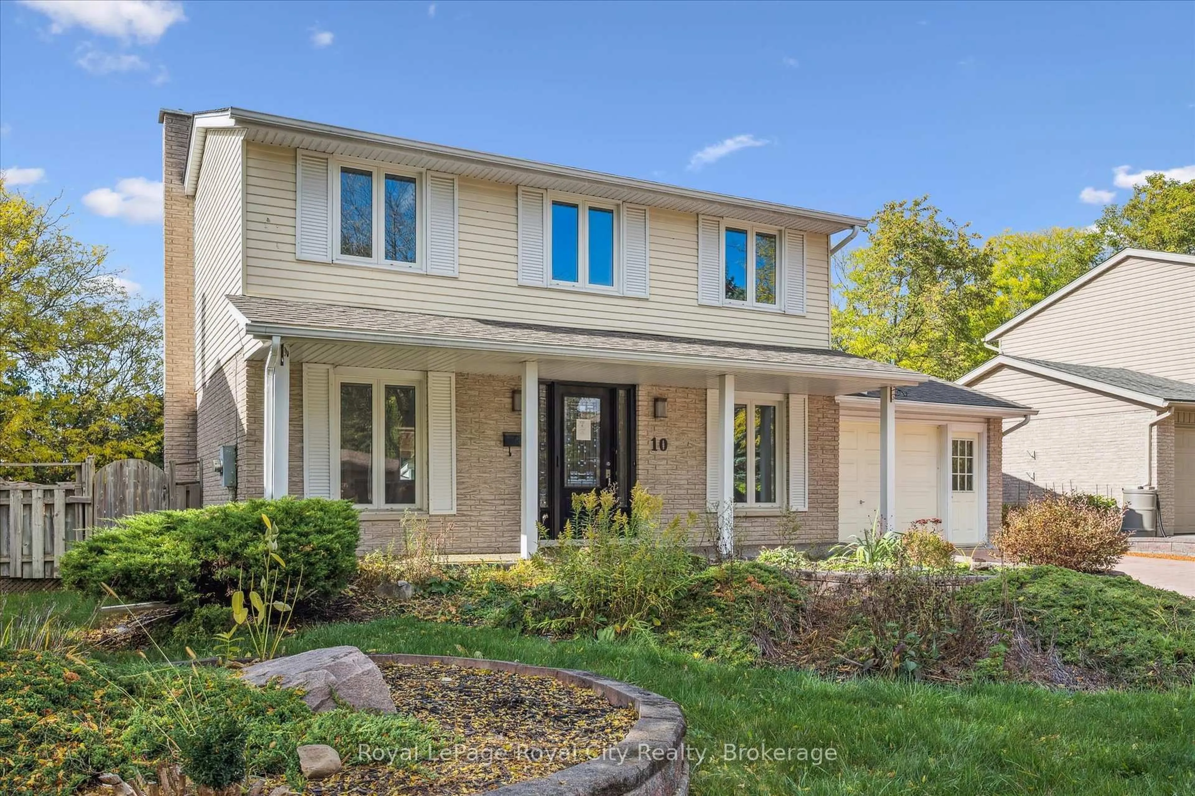 Home with brick exterior material, street for 10 Woodborough Rd, Guelph Ontario N1G 3K5