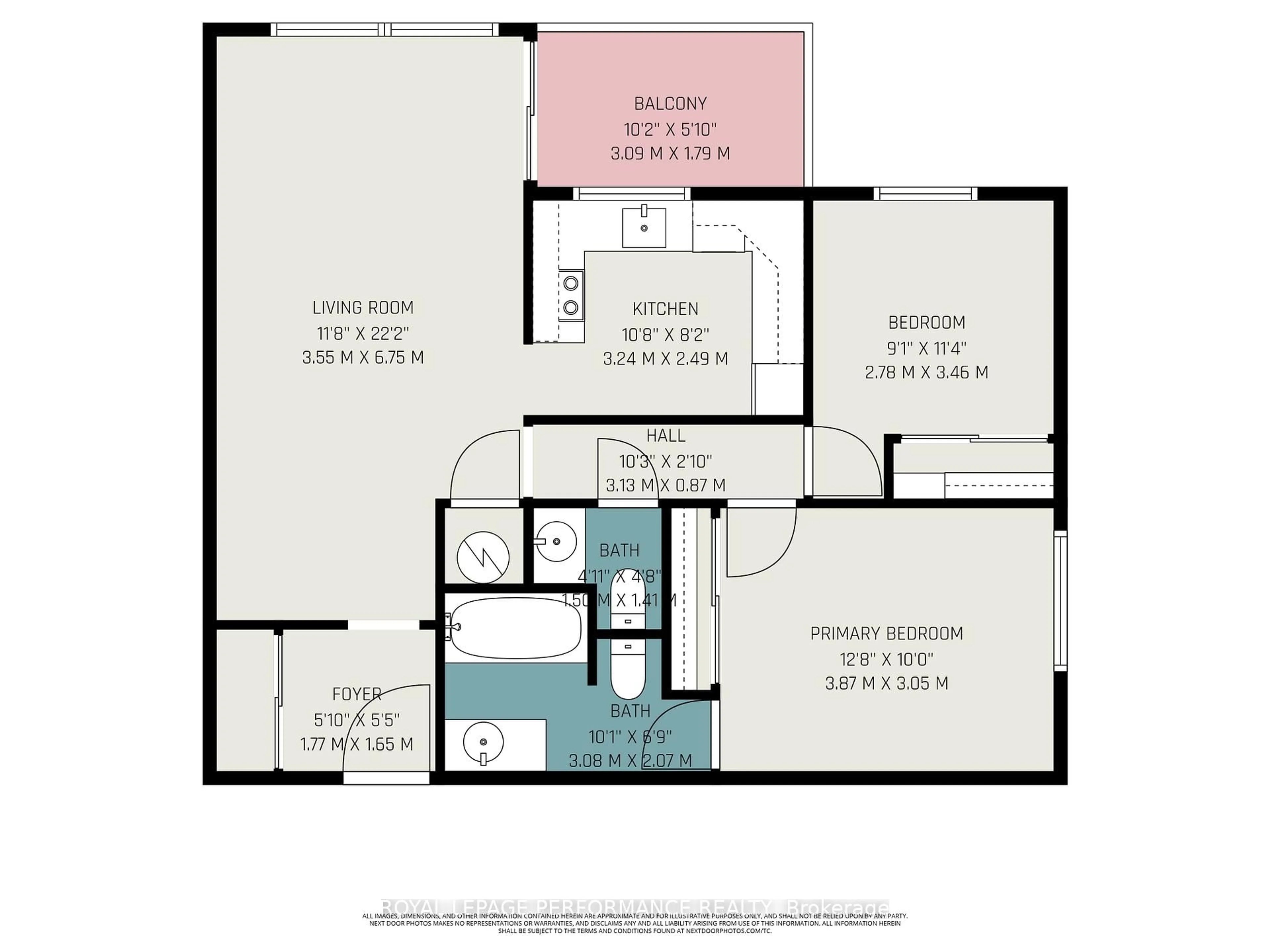 Floor plan for 6470 Bilberry Dr #209, Ottawa Ontario K1C 4P1