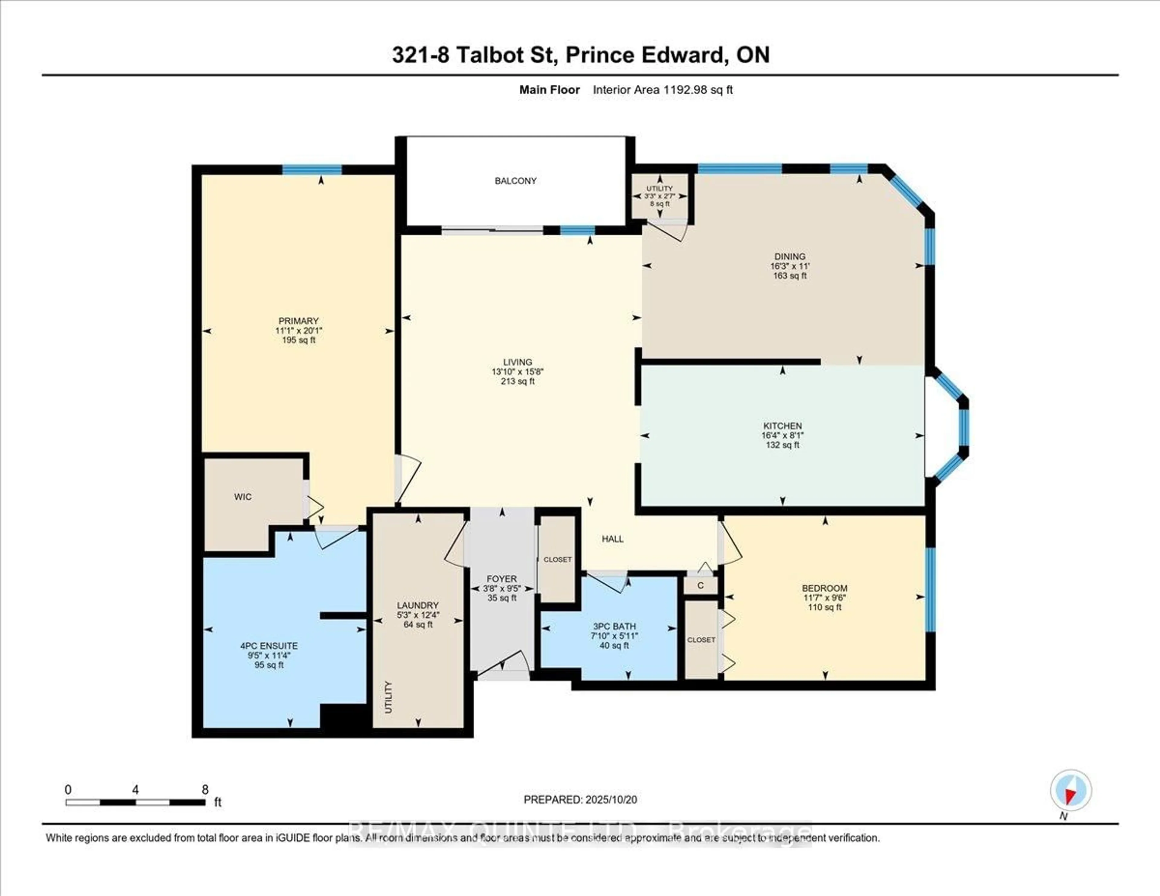 Floor plan for 8 Talbot St #321, Prince Edward County Ontario K0K 2T0