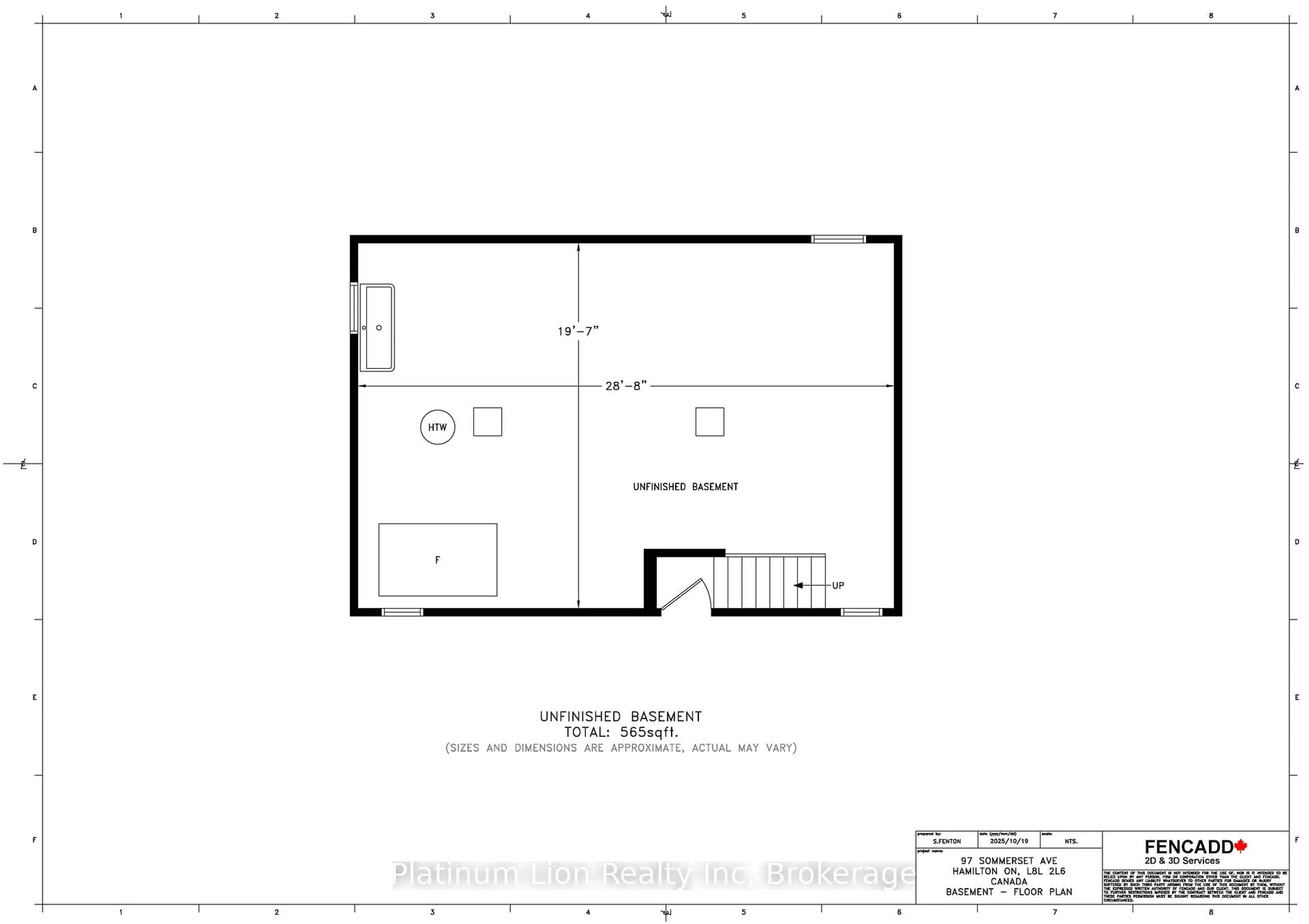 Floor plan for 97 Somerset Ave, Hamilton Ontario L8L 2L6