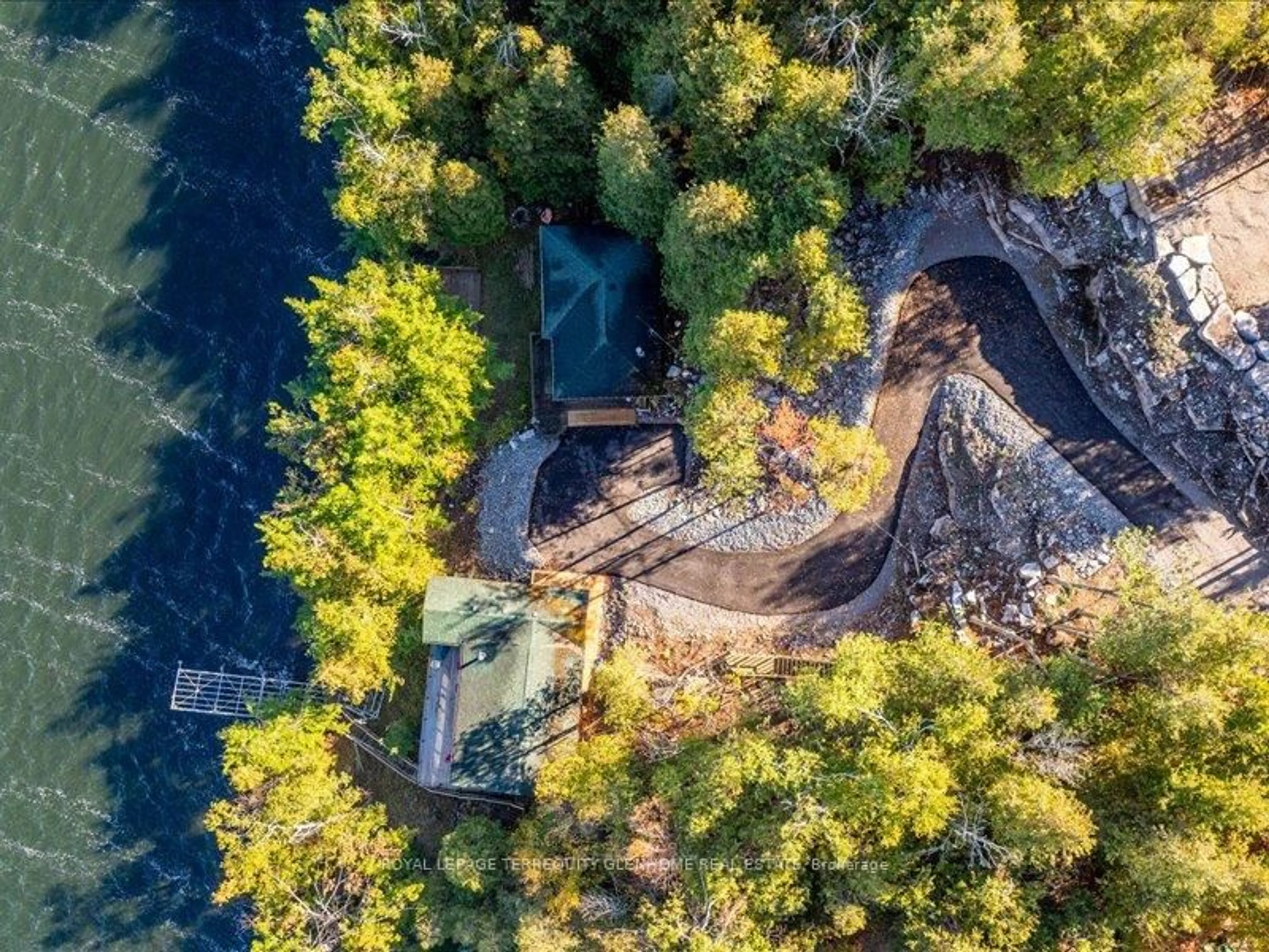 A pic from outside/outdoor area/front of a property/back of a property/a pic from drone, water/lake/river/ocean view for 4 & 9 Fire Route 66D Lane, Trent Lakes Ontario K0L 2J0