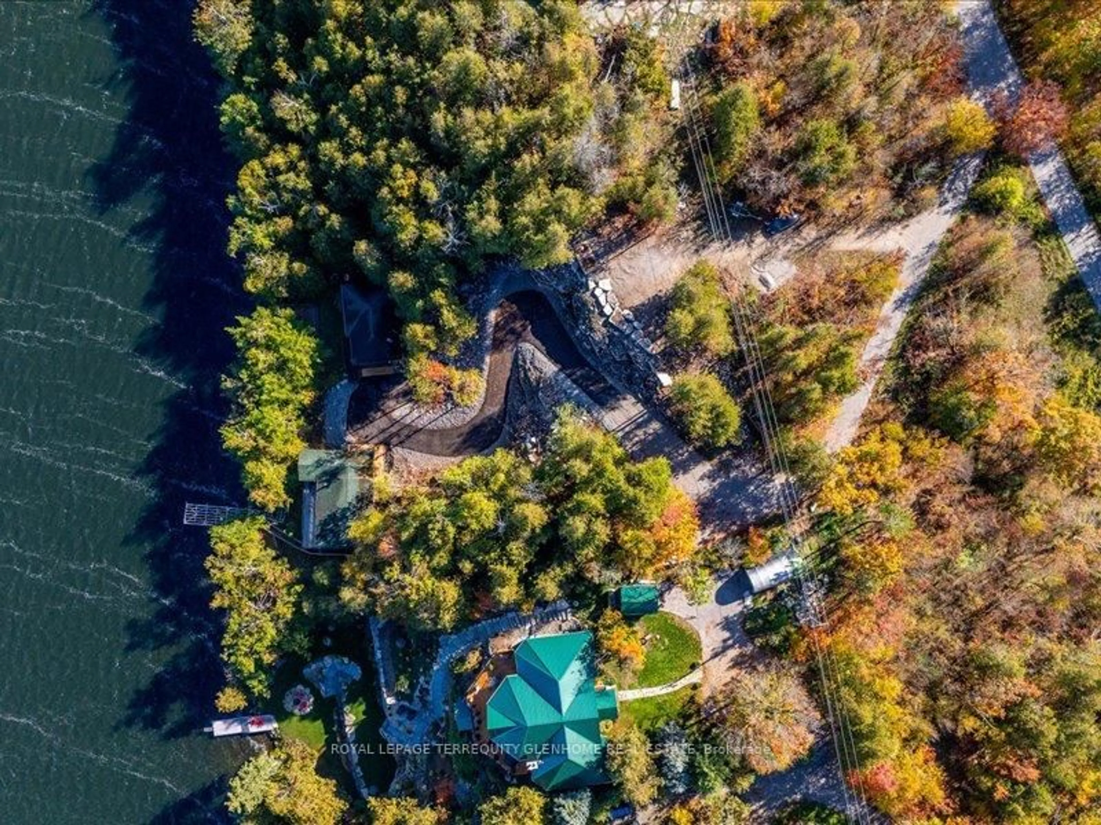A pic from outside/outdoor area/front of a property/back of a property/a pic from drone, water/lake/river/ocean view for 4 & 9 Fire Route 66D Lane, Trent Lakes Ontario K0L 2J0