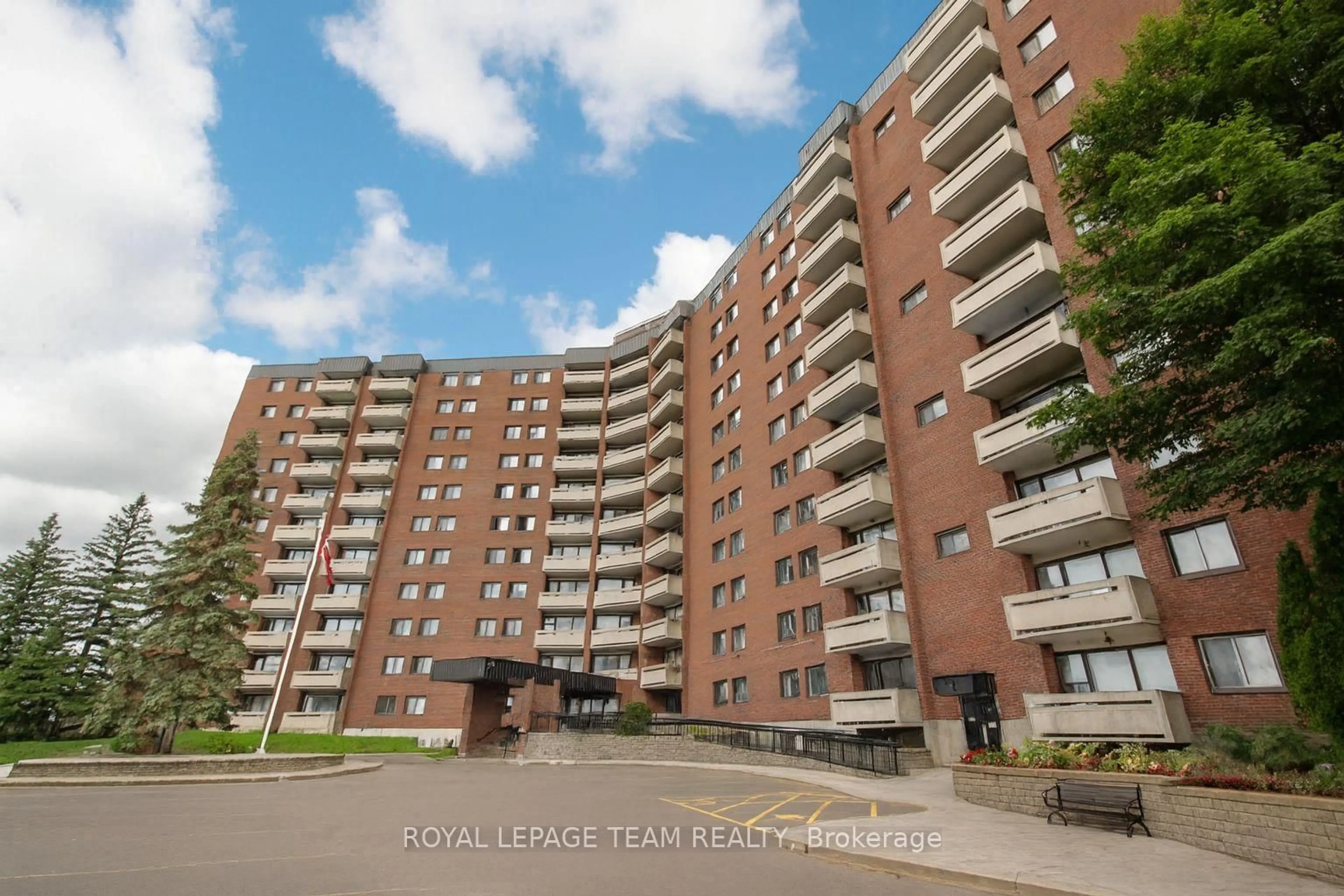 A pic from outside/outdoor area/front of a property/back of a property/a pic from drone, street for 3100 Carling Ave #513, Ottawa Ontario K2B 6J6