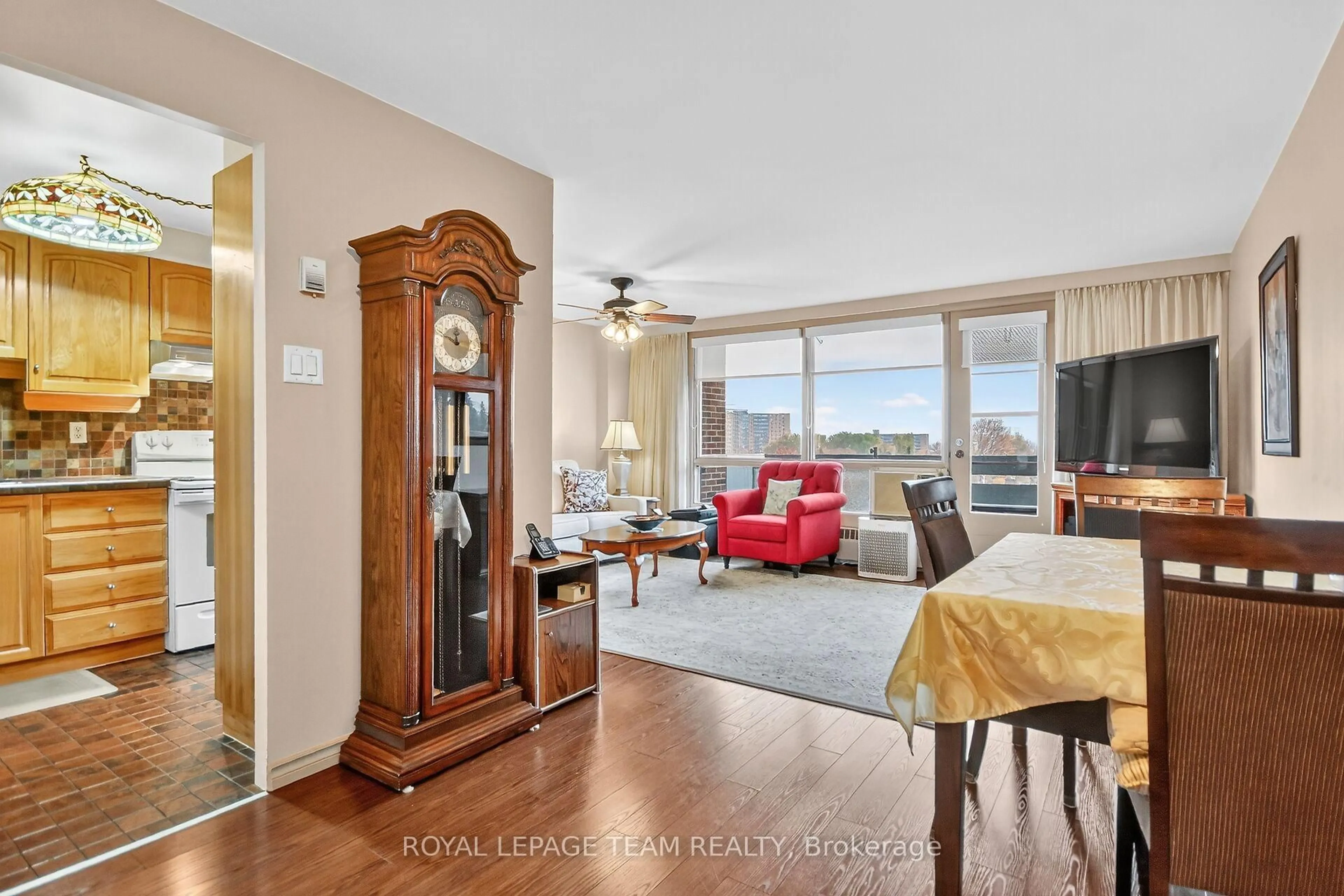 Living room with furniture, unknown for 3100 Carling Ave #513, Ottawa Ontario K2B 6J6