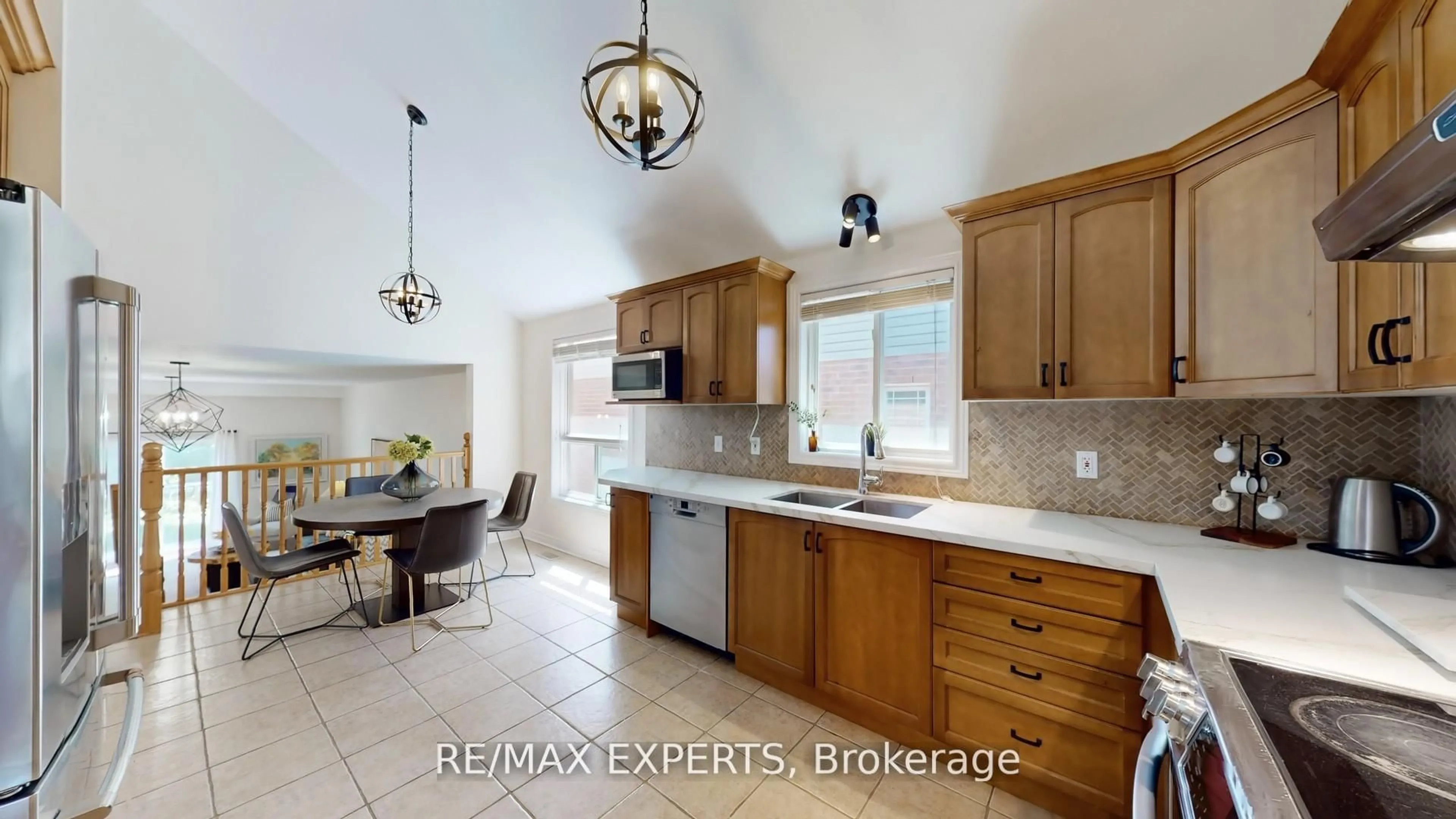 Open concept kitchen, ceramic/tile floor for 11 Wilton Rd, Guelph Ontario N1E 7L5