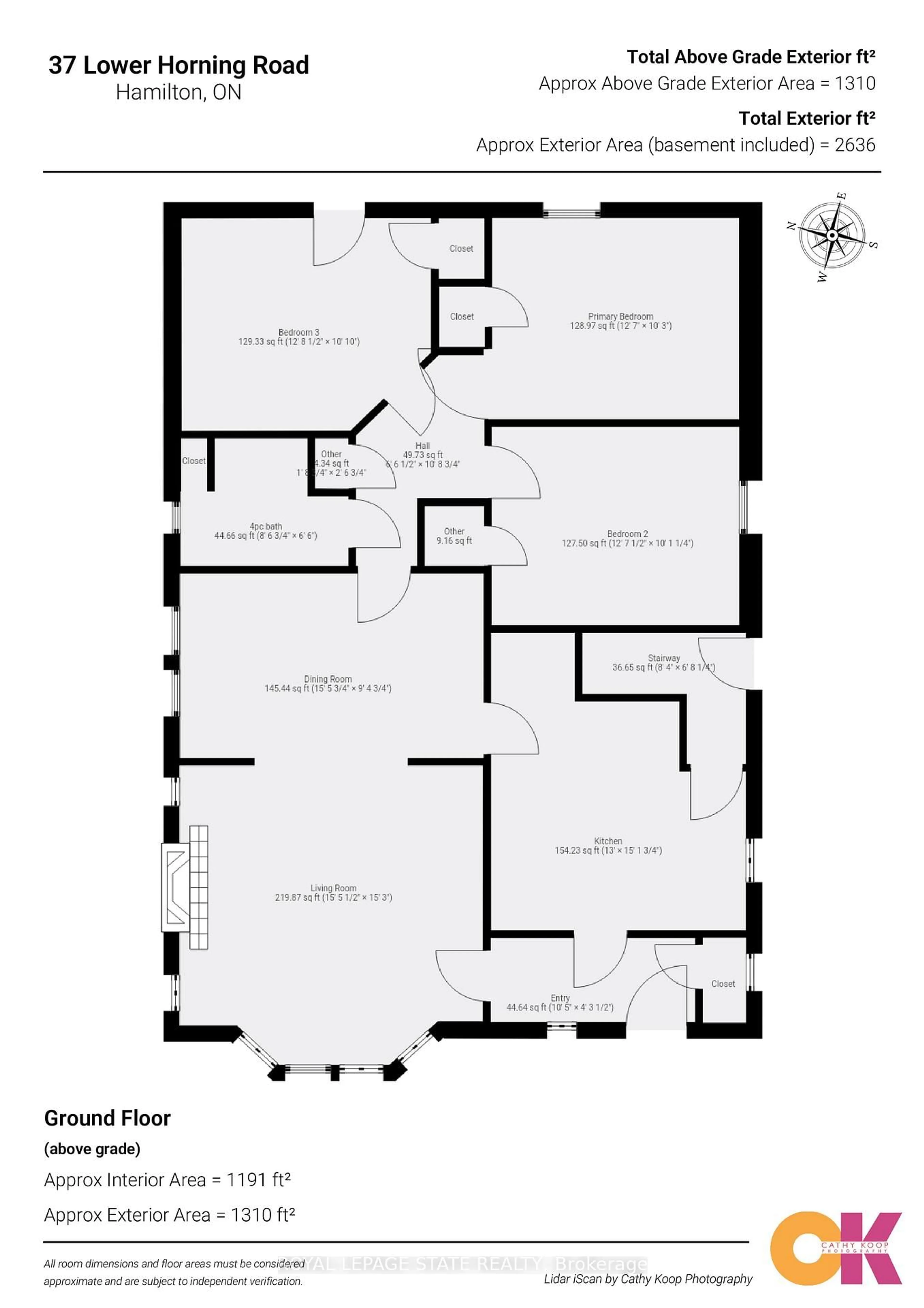 Floor plan for 37 Lower Horning Rd, Hamilton Ontario L8S 3E9