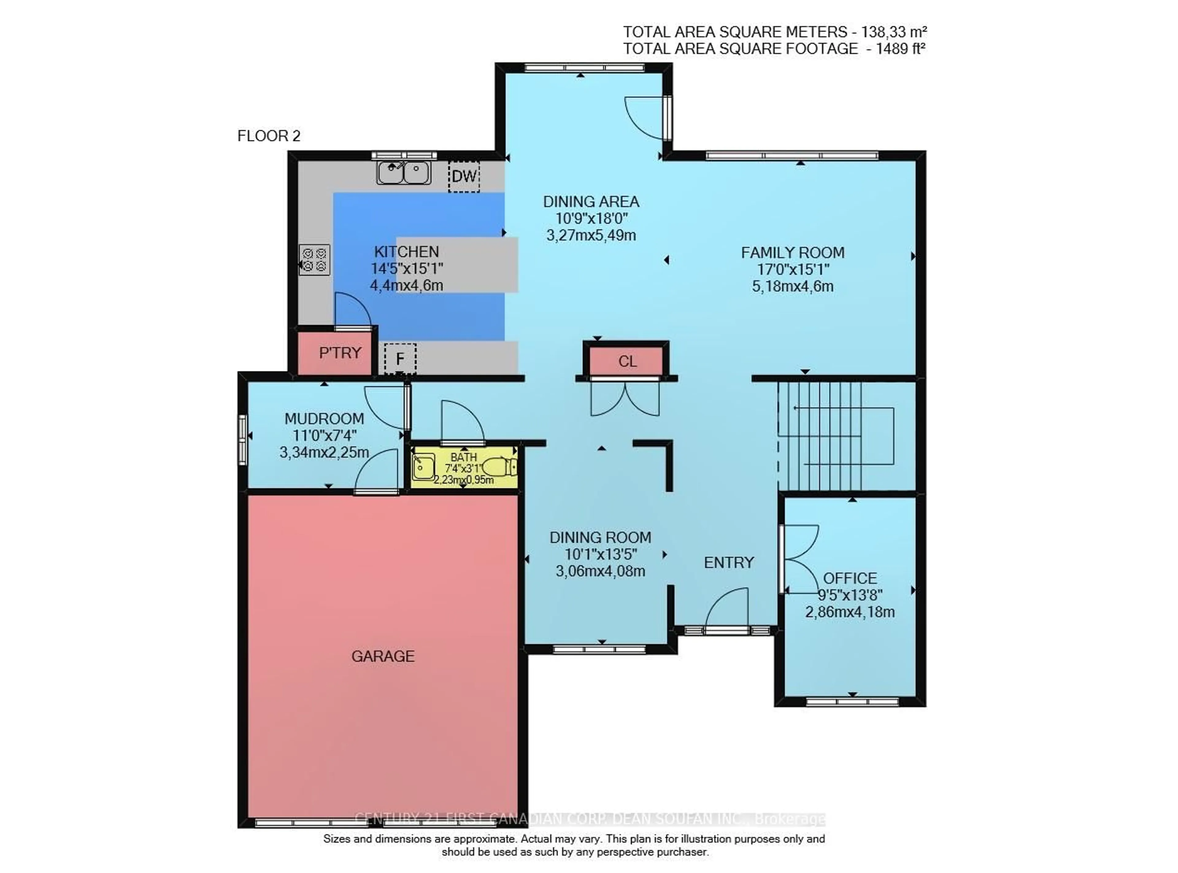 Floor plan for 2186 RED THORNE Ave, London South Ontario N6P 0E9