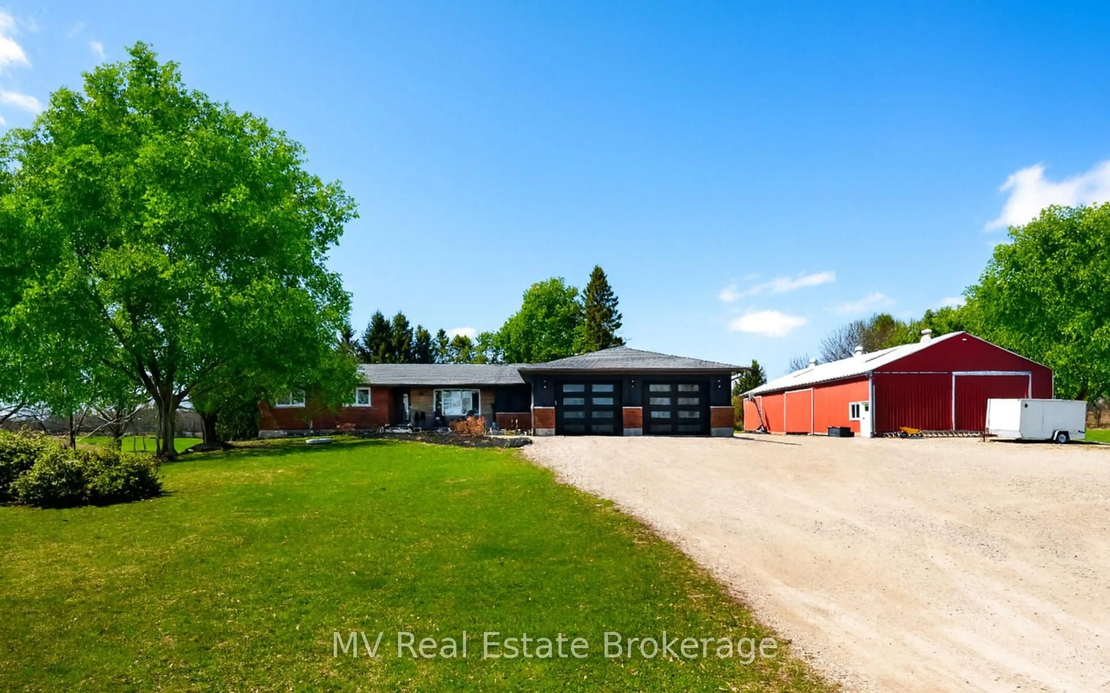 A pic from outside/outdoor area/front of a property/back of a property/a pic from drone, street for 8378 Wellington Road 22, Centre Wellington Ontario N0B 2K0