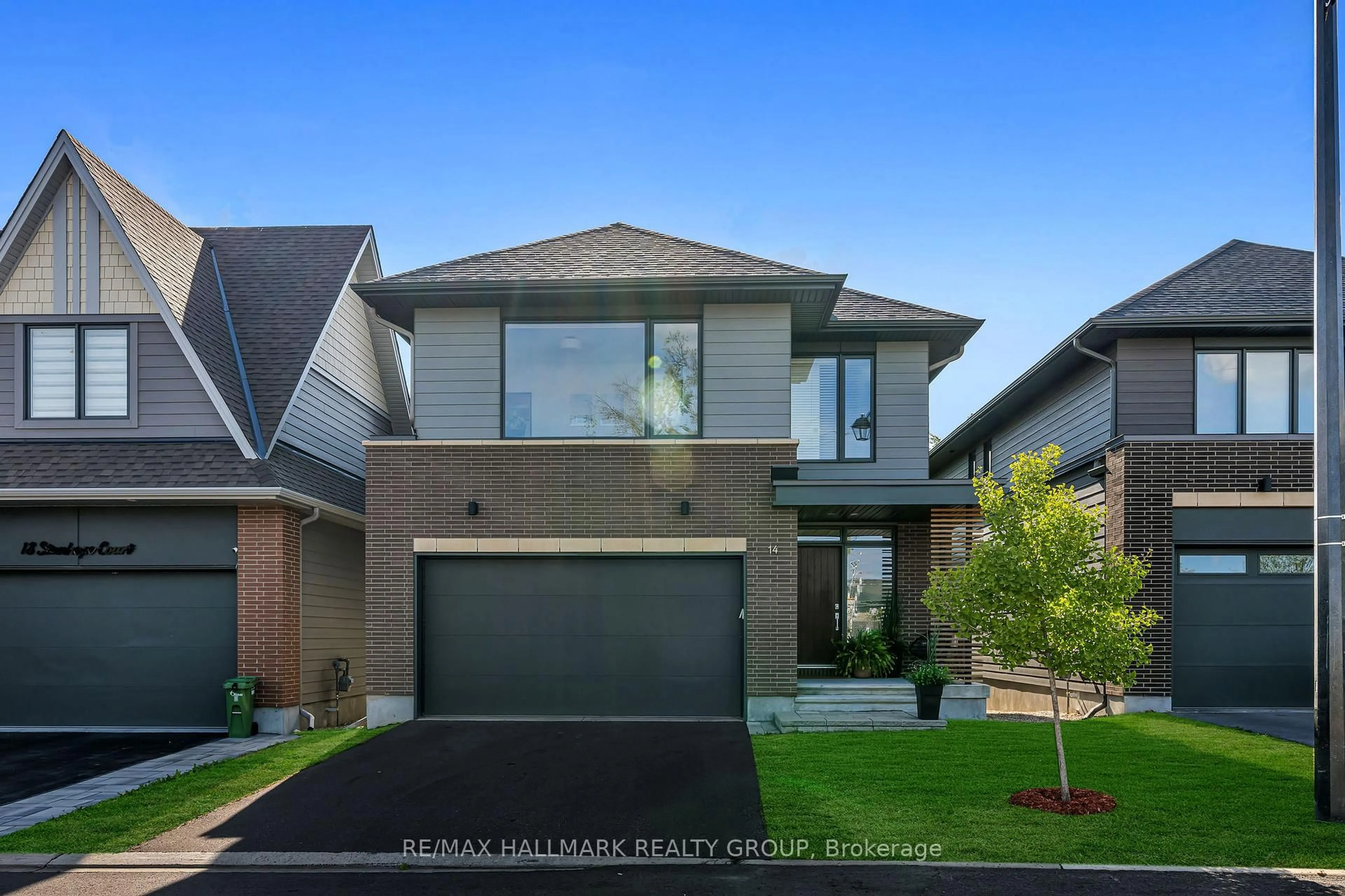 Home with brick exterior material, street for 14 Stanhope Crt, Ottawa Ontario K2J 6S2