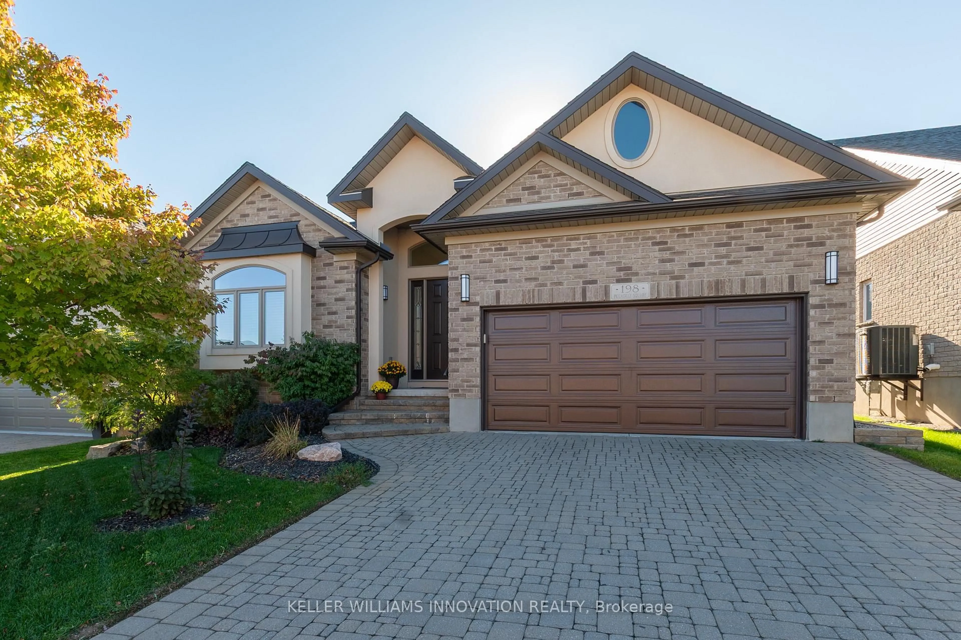 Home with brick exterior material, street for 198 Piccadilly Sq, Wilmot Ontario N3A 0C7