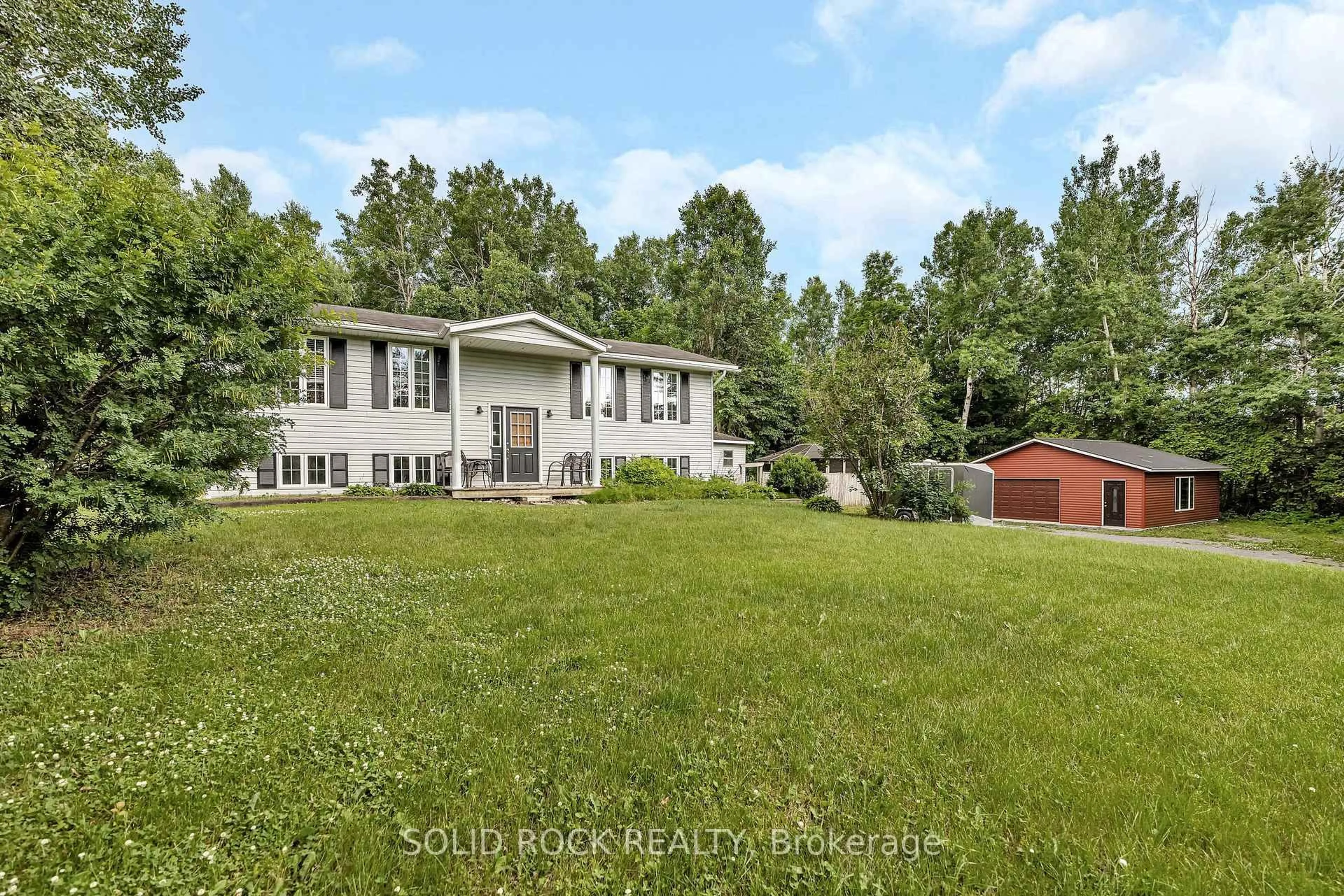 A pic from outside/outdoor area/front of a property/back of a property/a pic from drone, water/lake/river/ocean view for 17372 Cameron Rd, South Stormont Ontario K0C 2A0