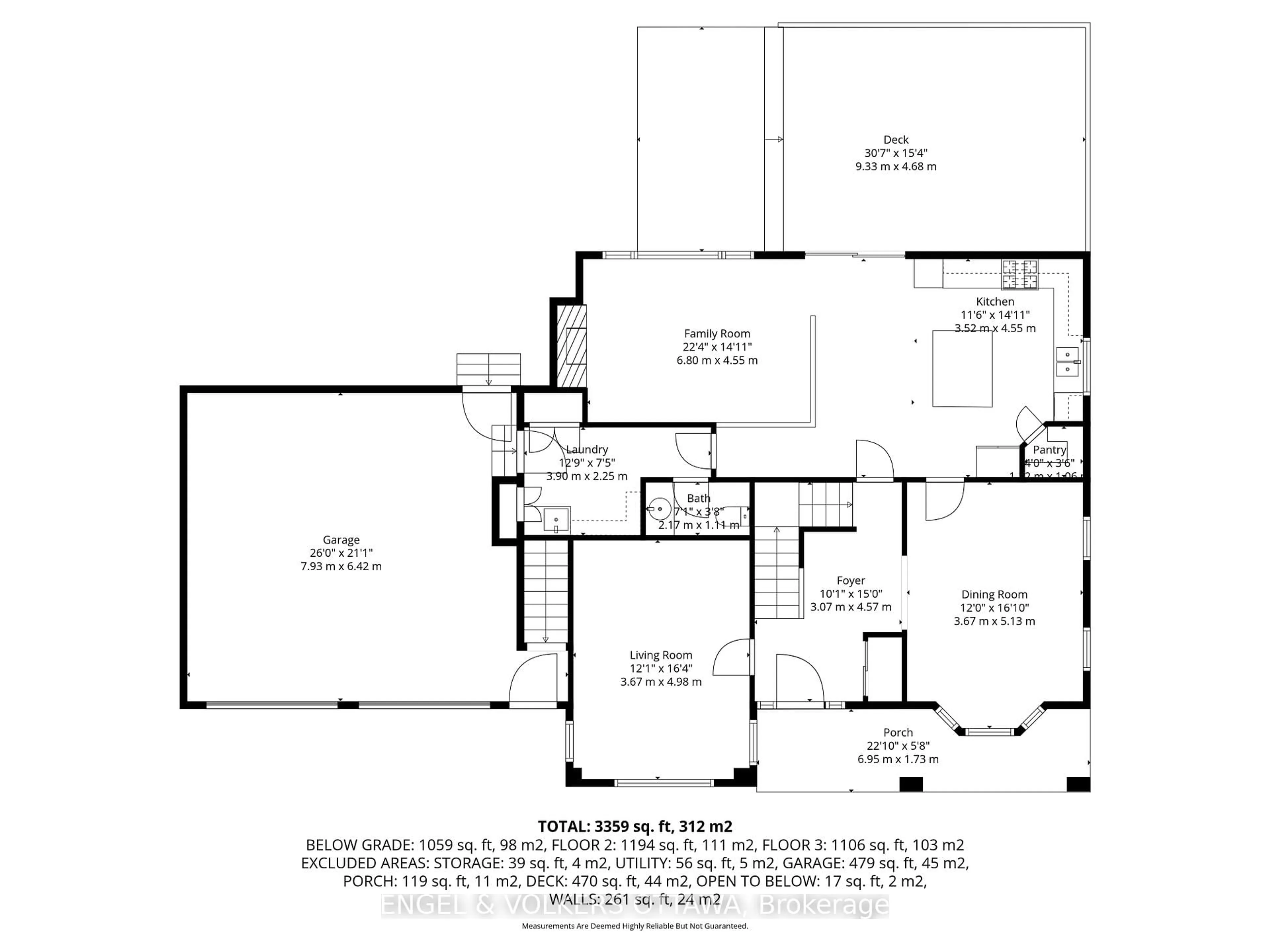Floor plan for 4720 Whispering Willow Dr, Navan Ontario K4B 1J1