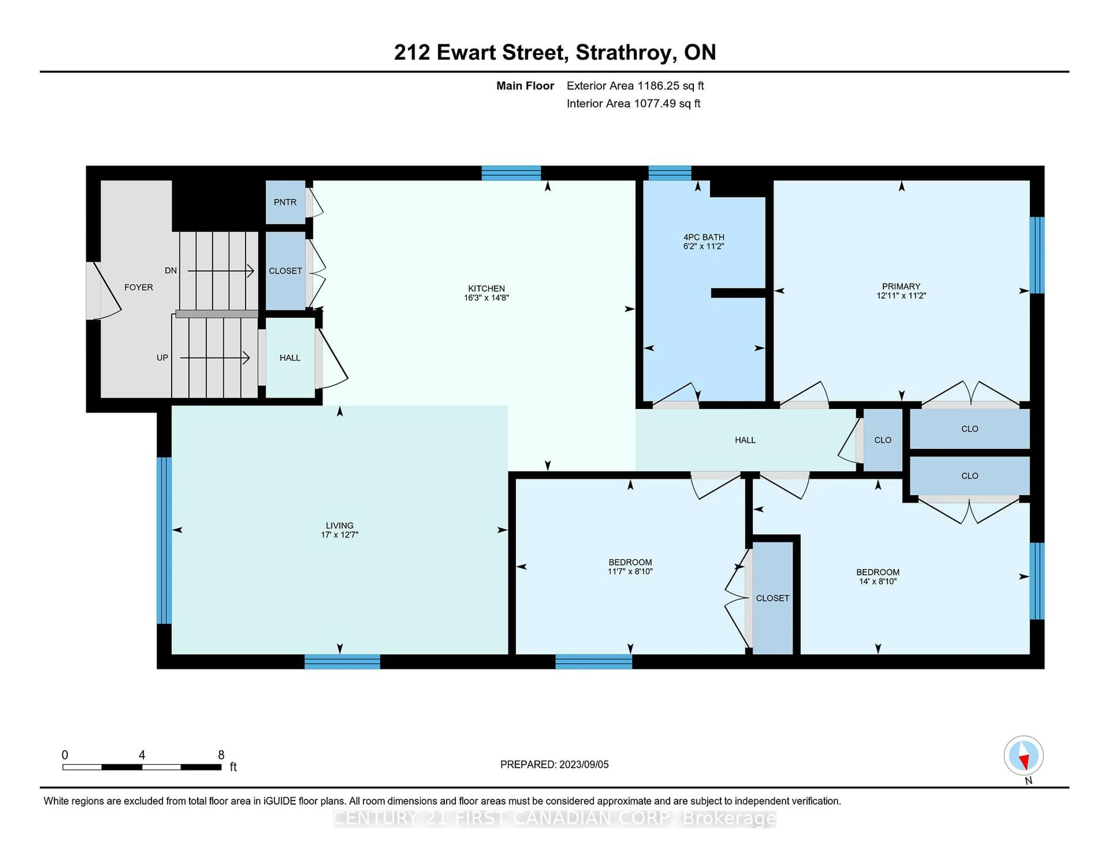 Floor plan for 212 Ewart St, Strathroy-Caradoc Ontario N7G 4G6