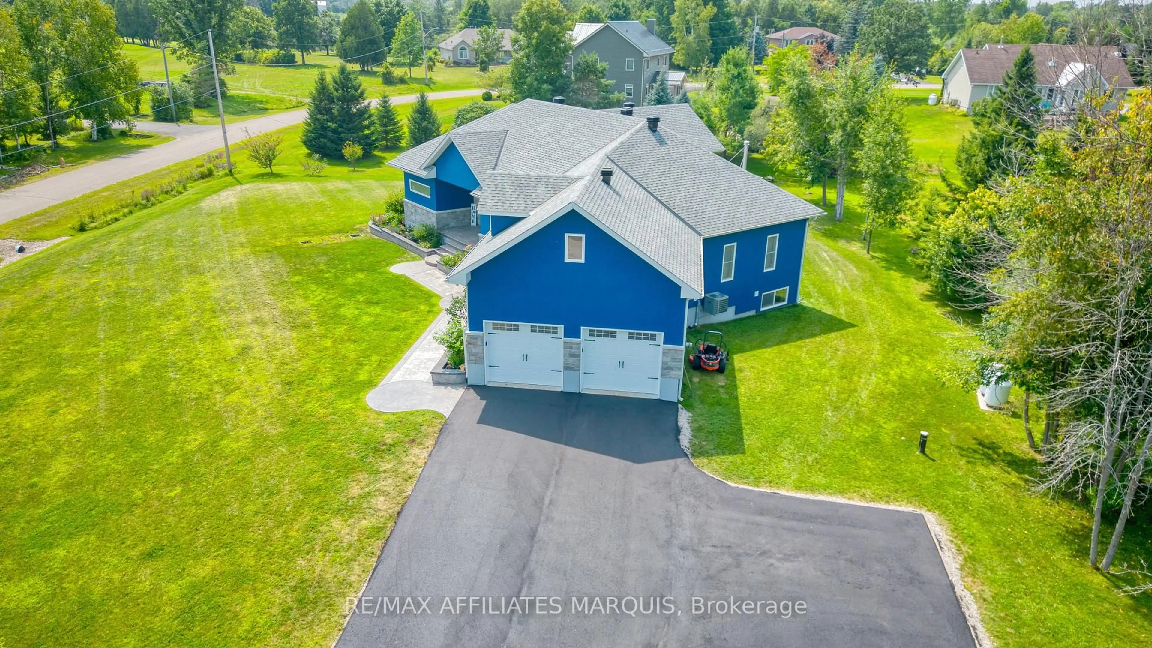 A pic from outside/outdoor area/front of a property/back of a property/a pic from drone, unknown for 23 TUDOR Circ, Rideau Lakes Ontario K0G 1L0