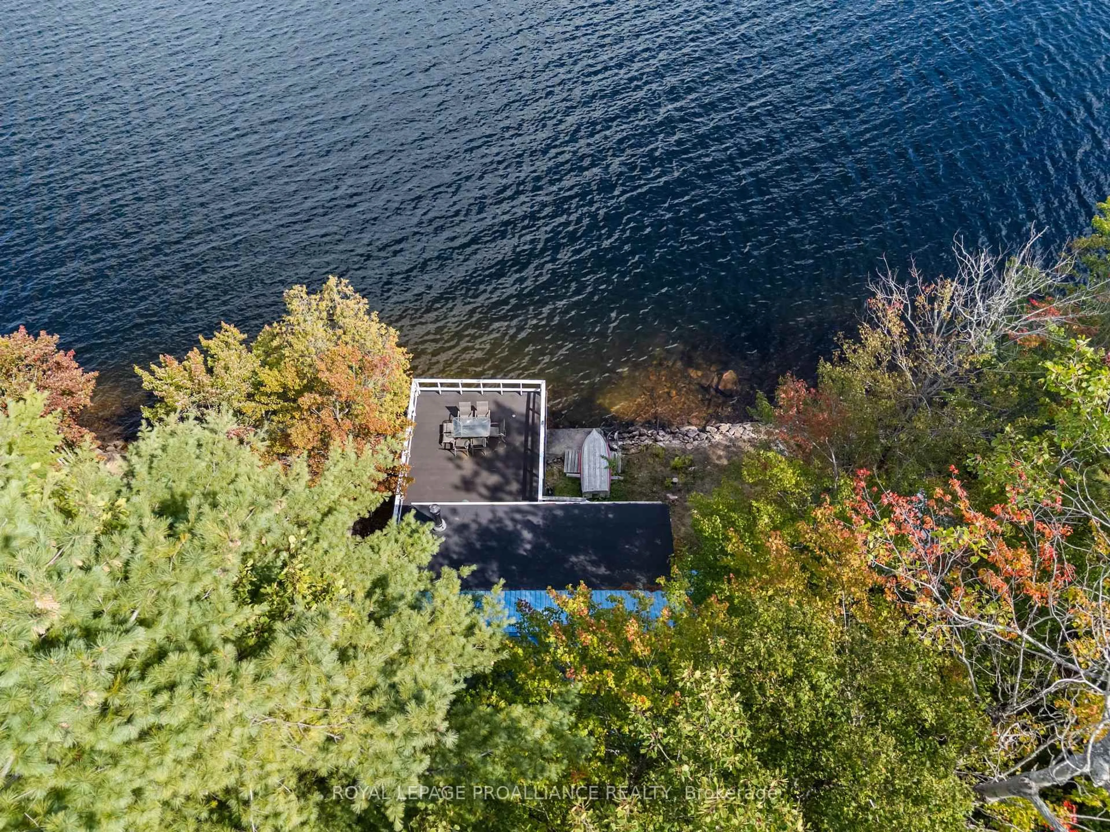 A pic from outside/outdoor area/front of a property/back of a property/a pic from drone, water/lake/river/ocean view for 17547 Highway 41, Cloyne Ontario K0H 1K0