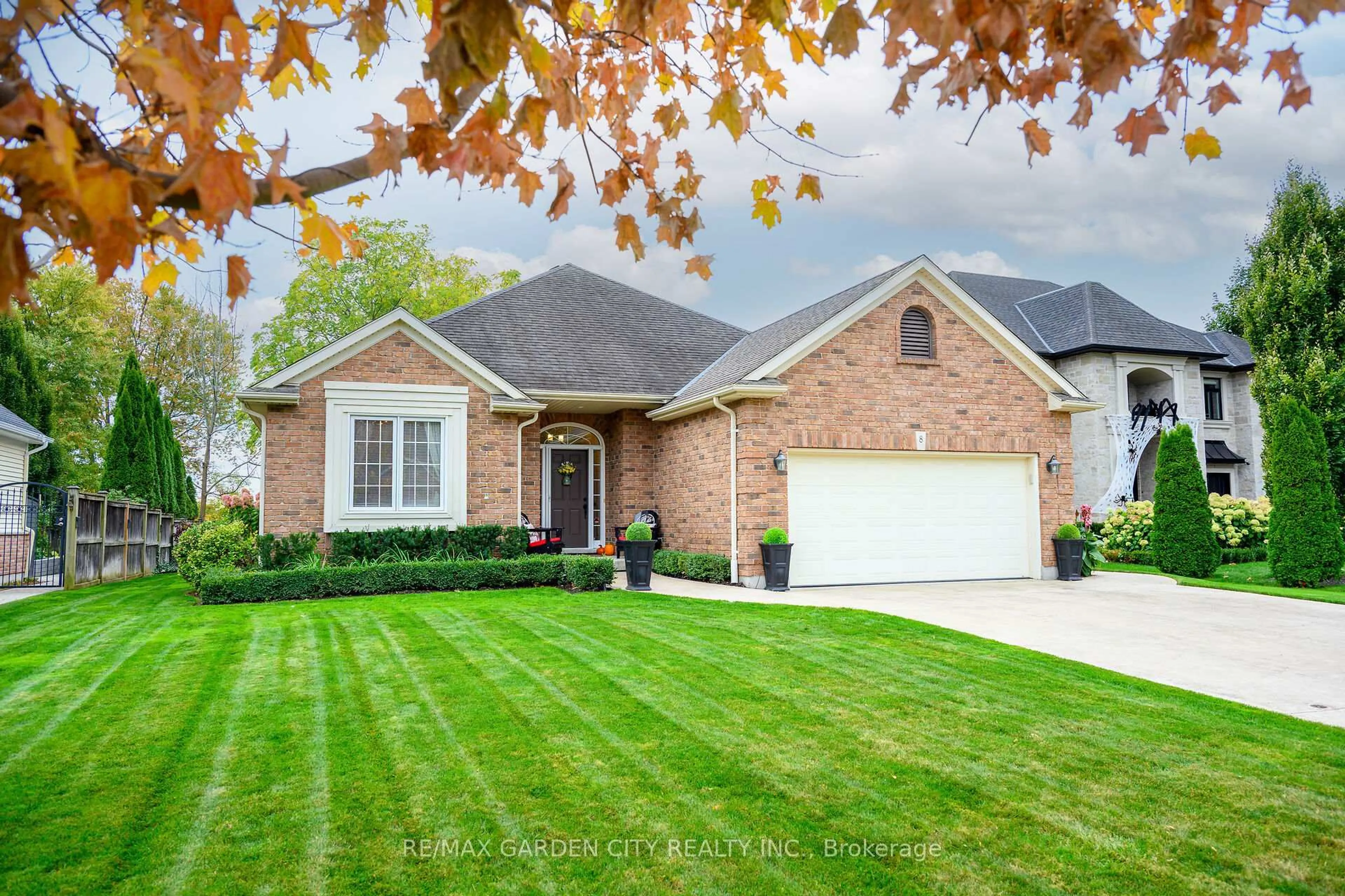 Home with brick exterior material, street for 8 Bacon Lane, Pelham Ontario L0S 1E4