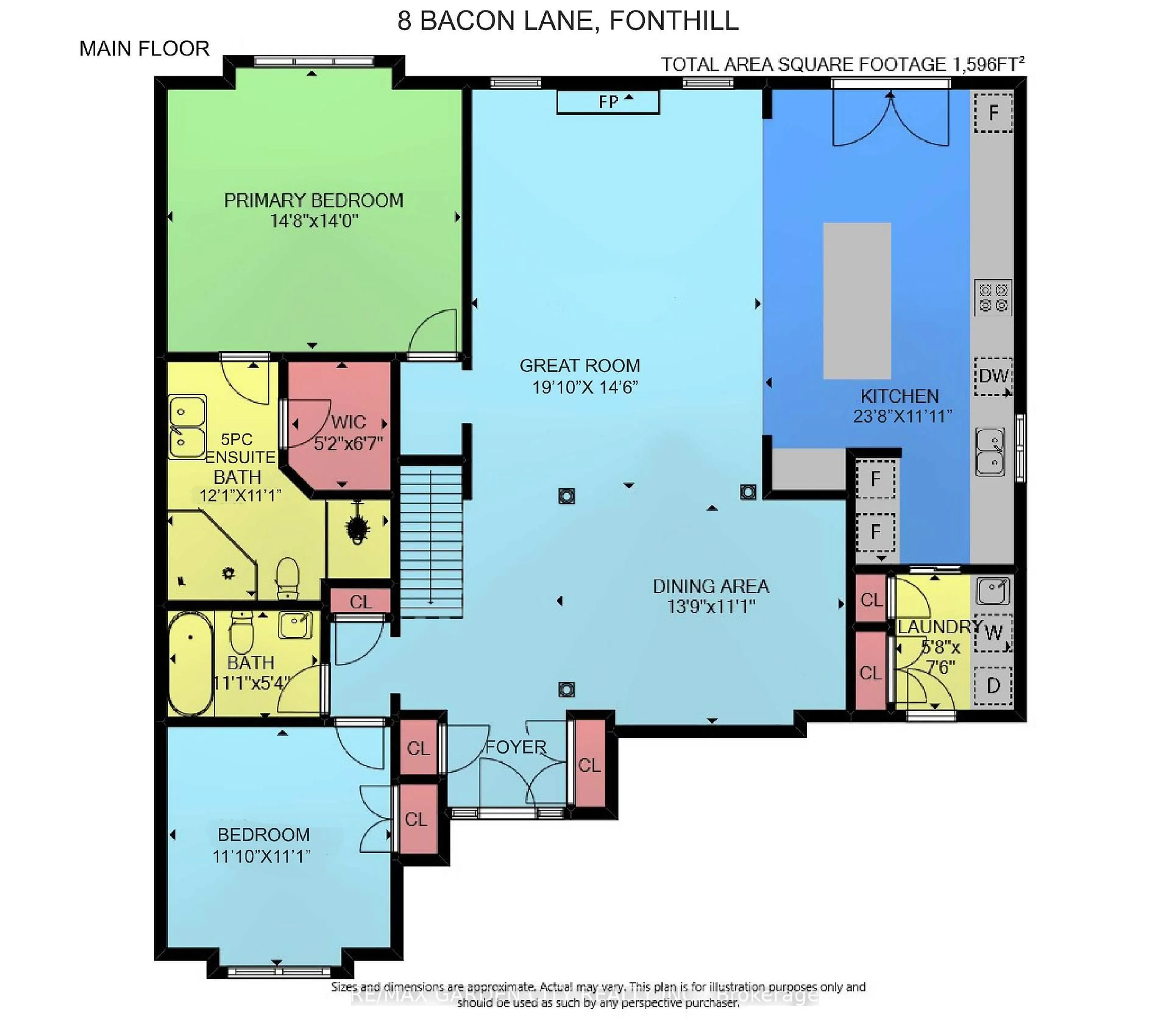 Floor plan for 8 Bacon Lane, Pelham Ontario L0S 1E4