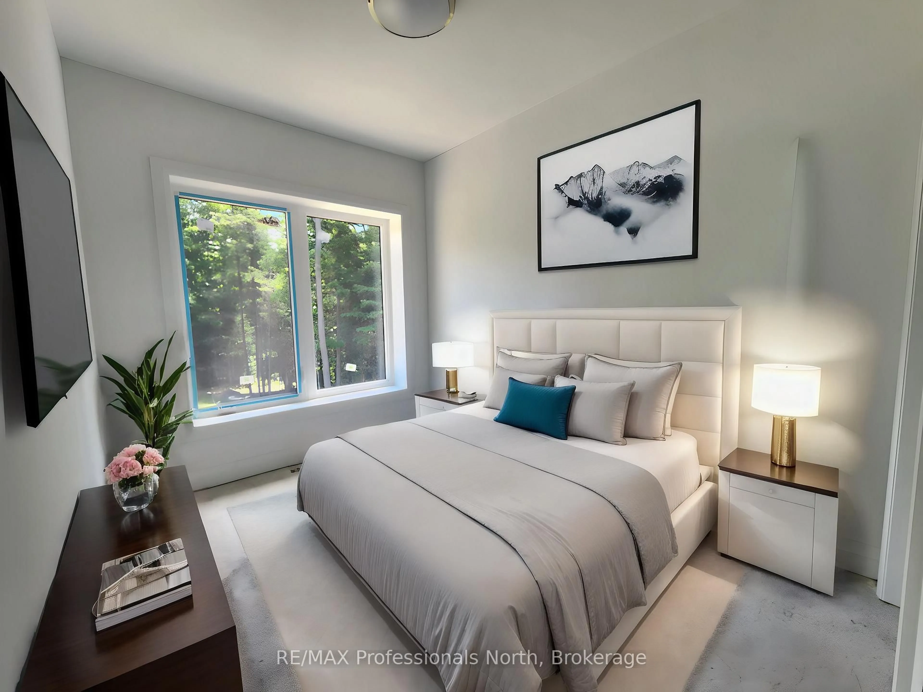 Bedroom with bed, unknown for 282 ECHO RIDGE Rd, Kearney Ontario P0A 1M0