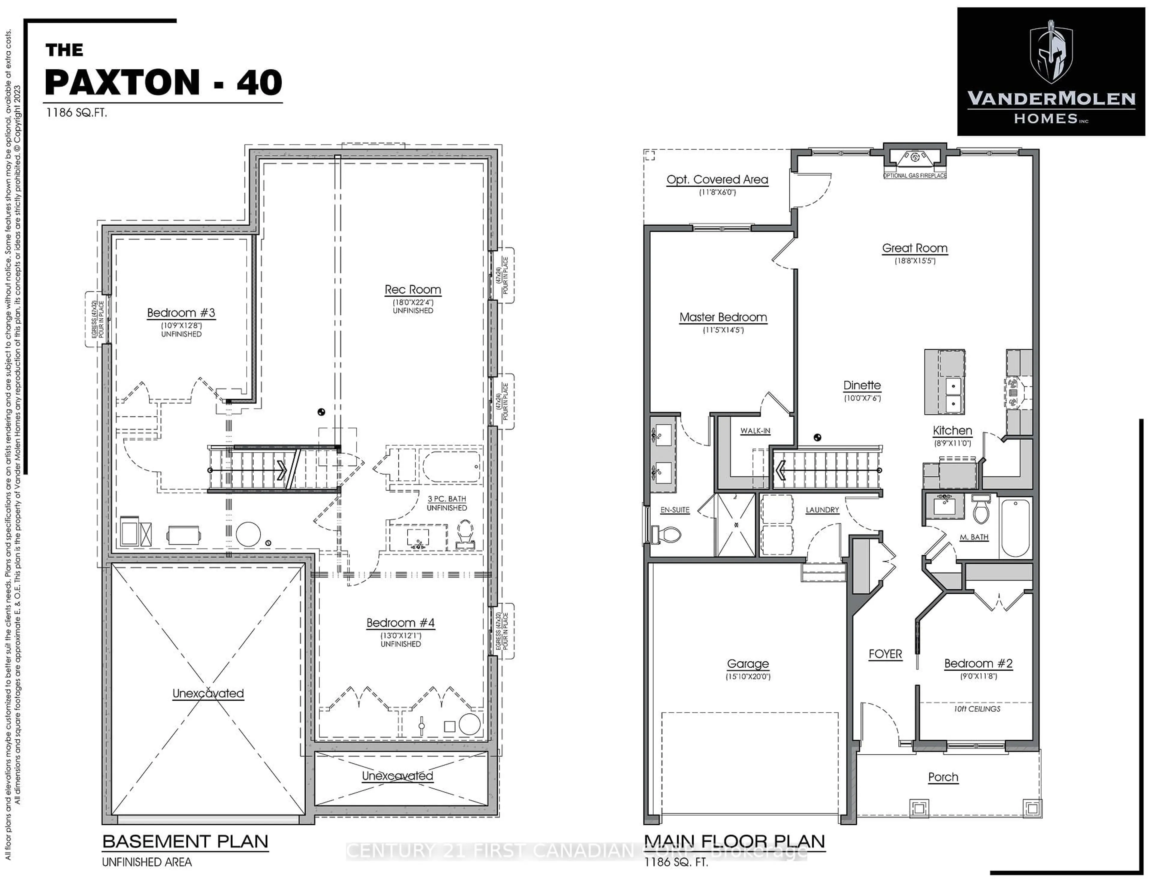 Floor plan for 56 POSTMA Cres, North Middlesex Ontario N0M 1A0