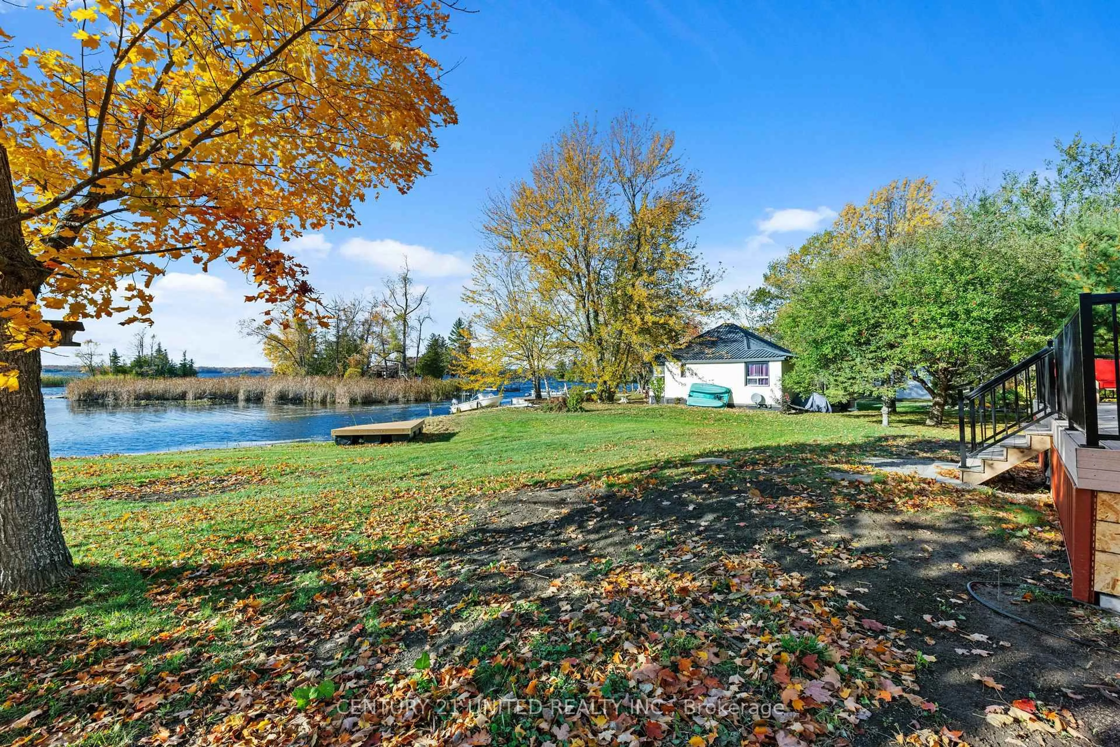 Patio, water/lake/river/ocean view for 17 Rollie's Bay Rd, Curve Lake First Nation 35 Ontario K0L 1R0