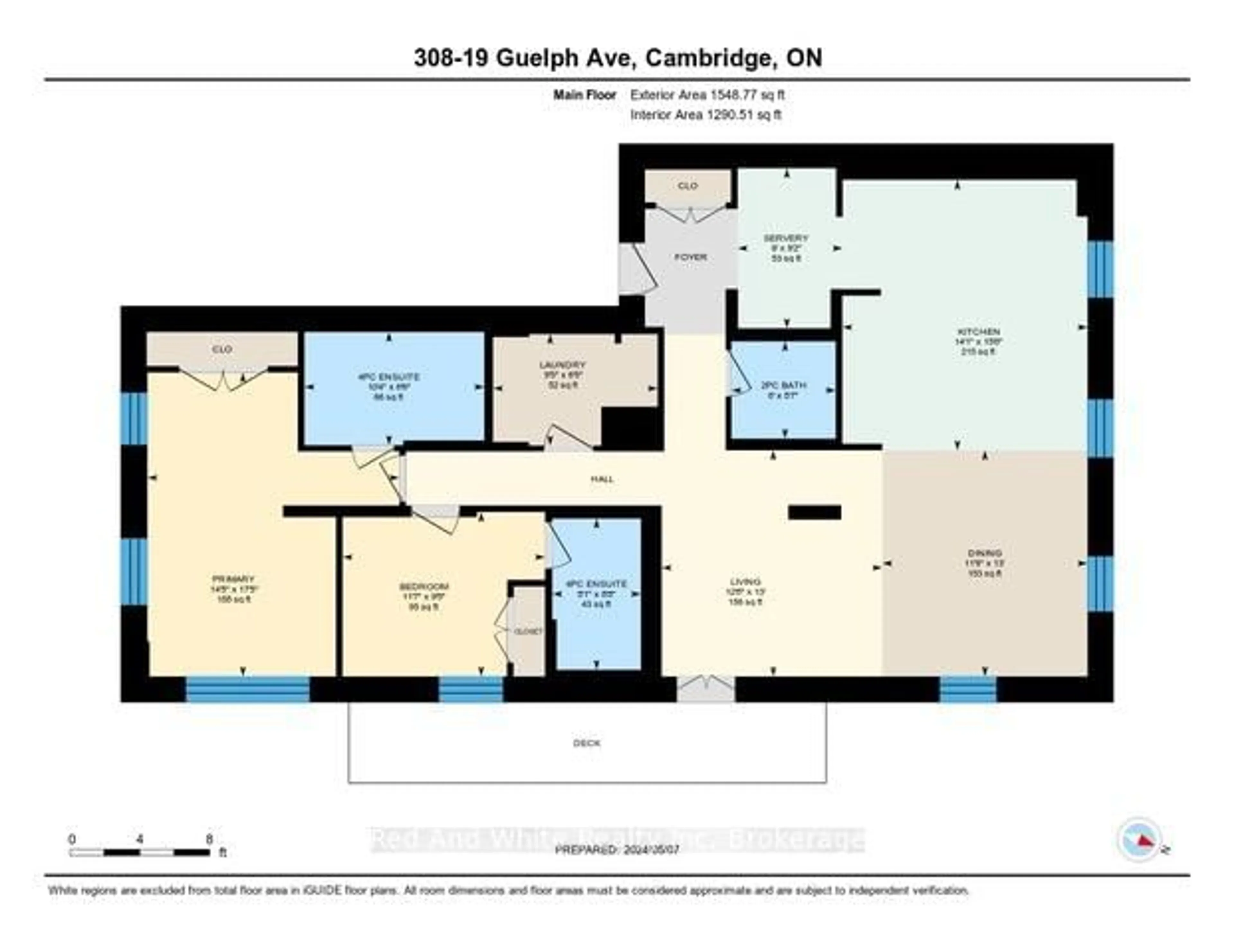 Floor plan for 19 GUELPH Ave #308, Cambridge Ontario N3C 1A2