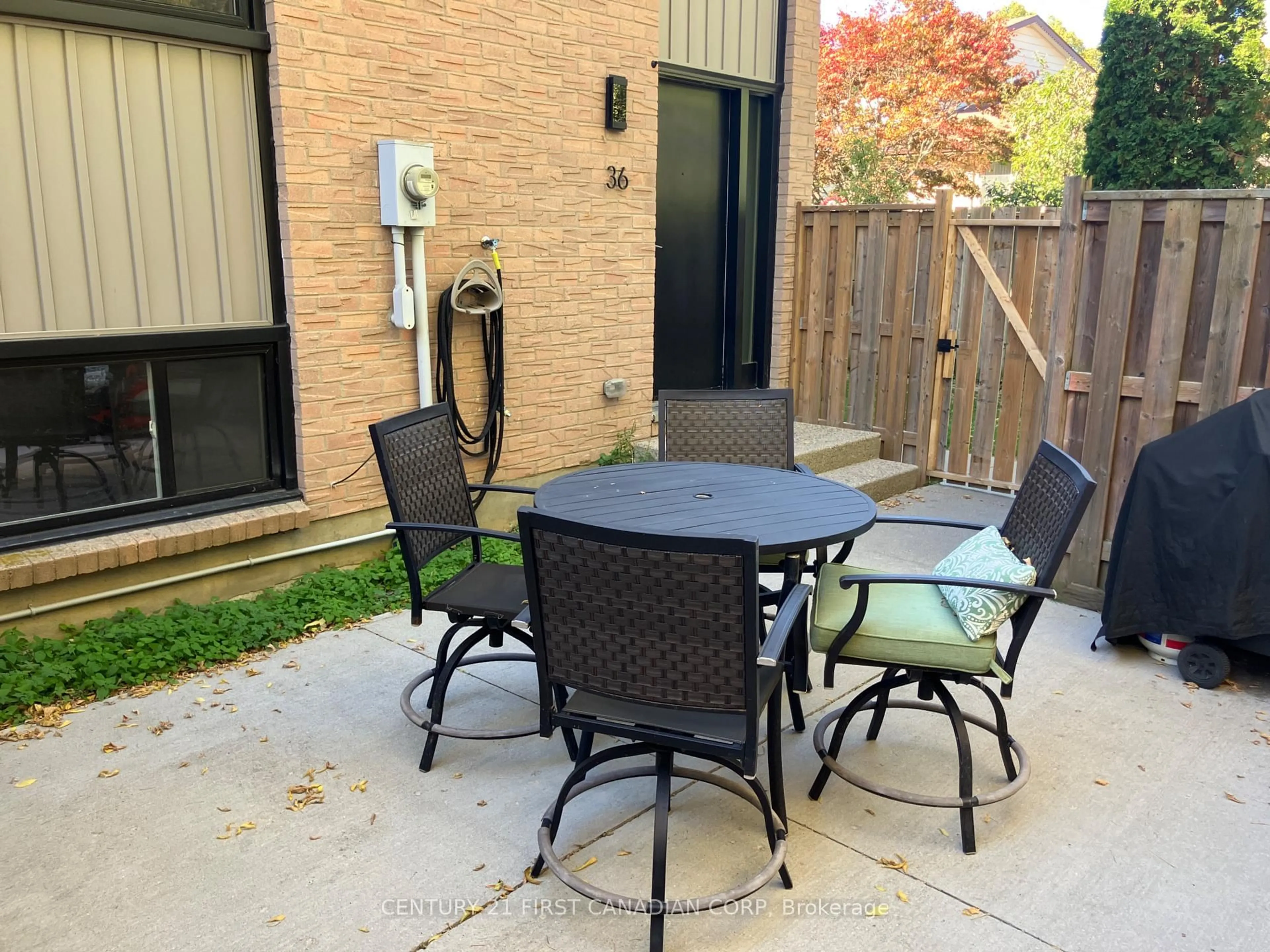 Patio, street for 105 Andover Dr #36, London South Ontario N6J 4B1