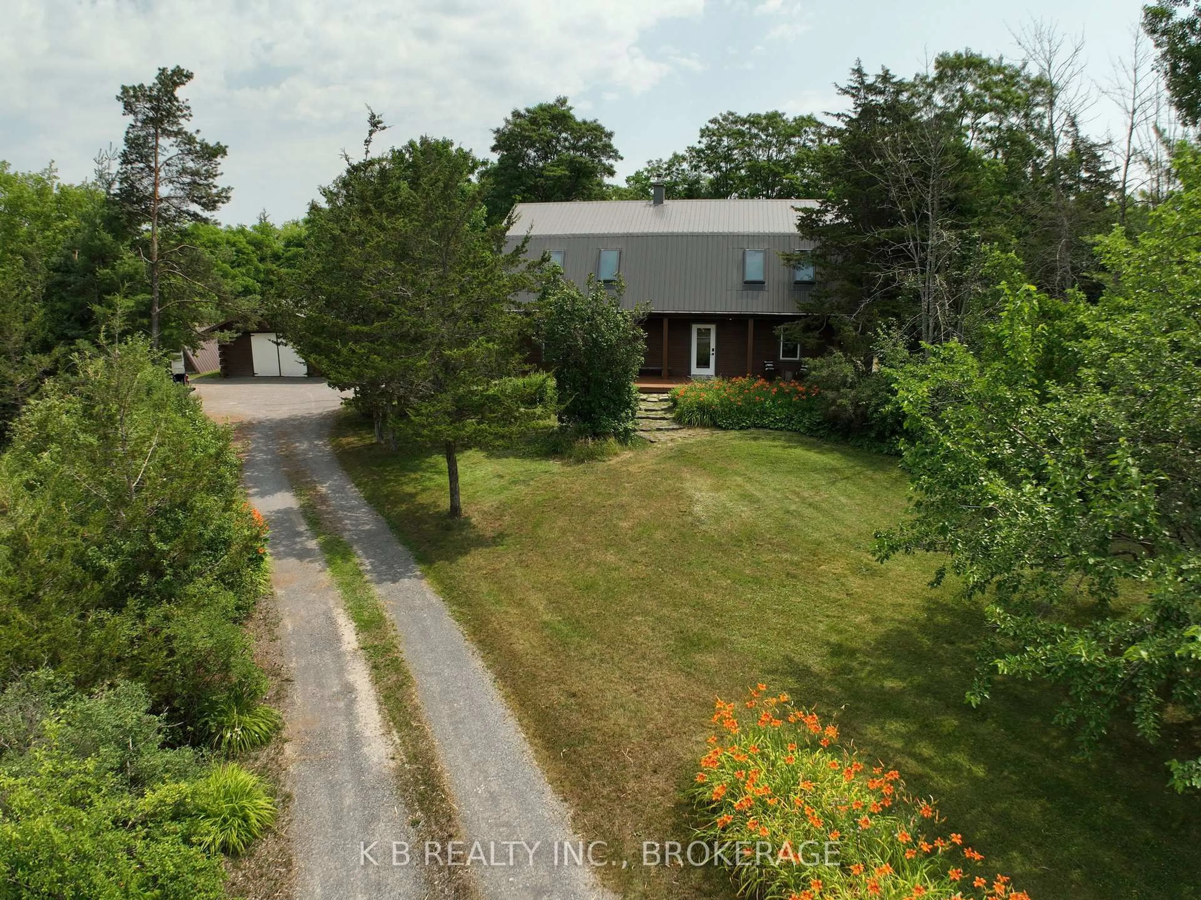 A pic from outside/outdoor area/front of a property/back of a property/a pic from drone, unknown for 255 Main St, Stone Mills Ontario K7K 1B1