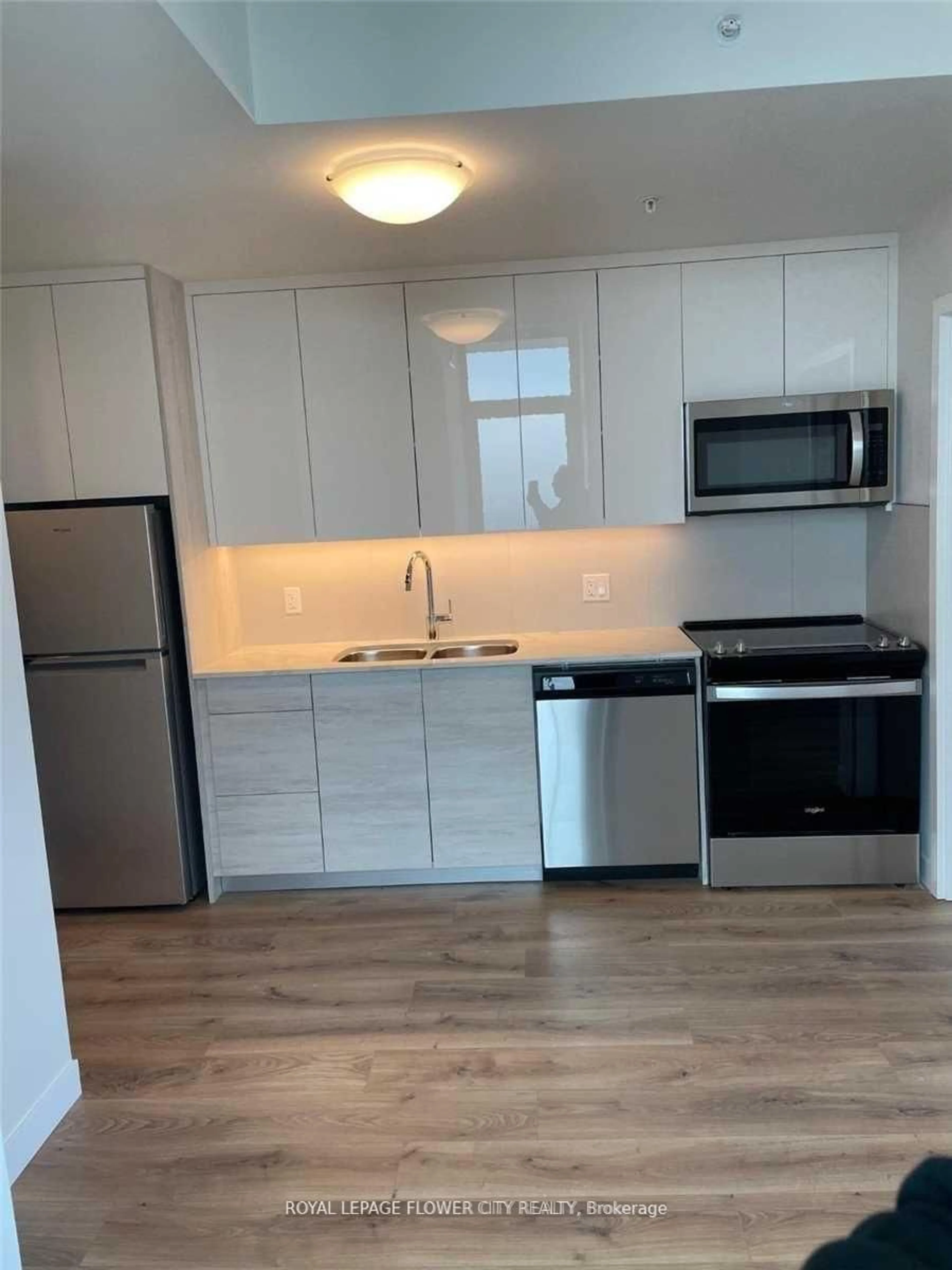Standard kitchen, wood/laminate floor for 60 Frederick St #2402, Kitchener Ontario N2H 1A3