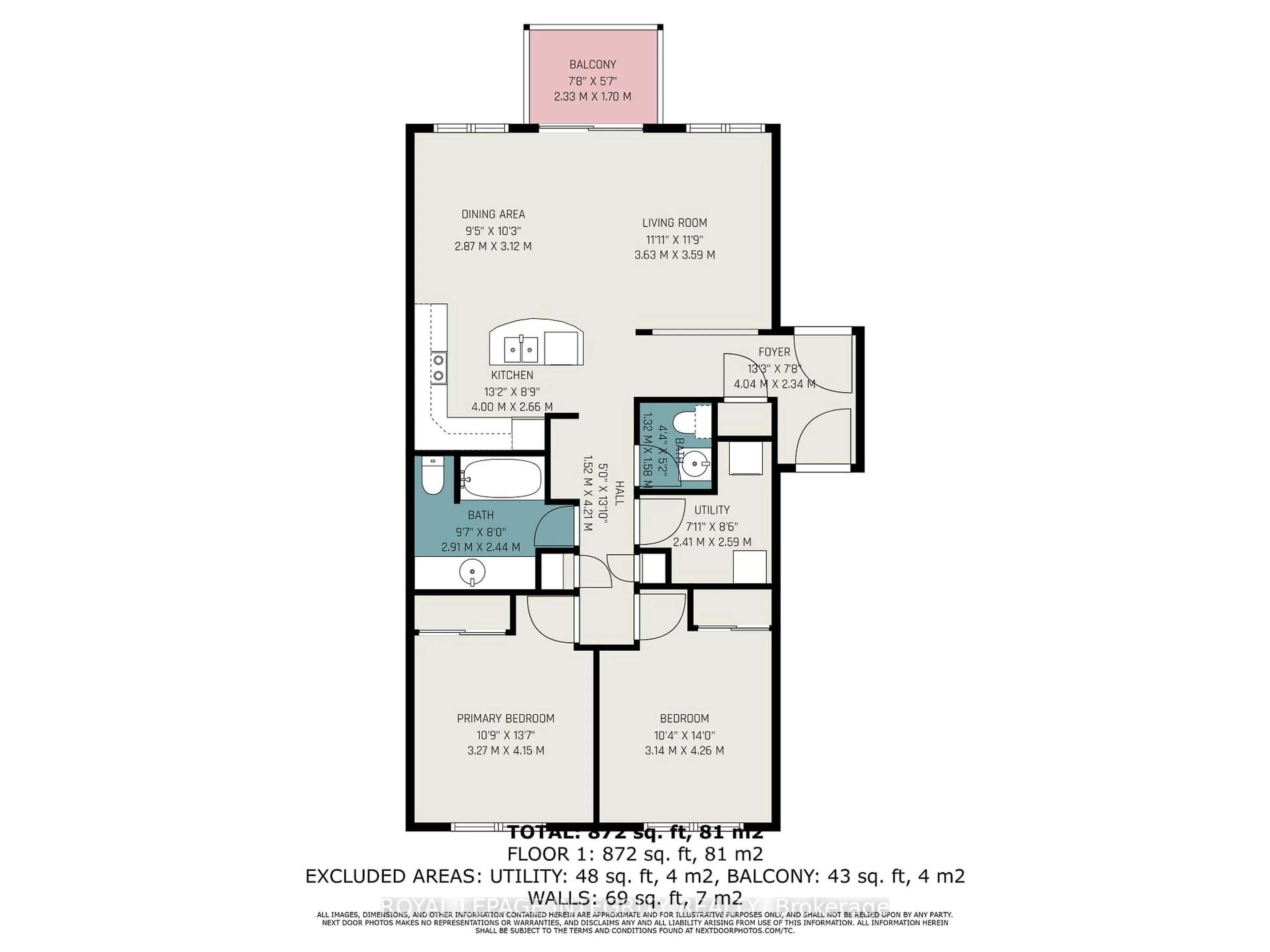 Floor plan for 188 Paseo Private #8, Ottawa Ontario K2G 4N7