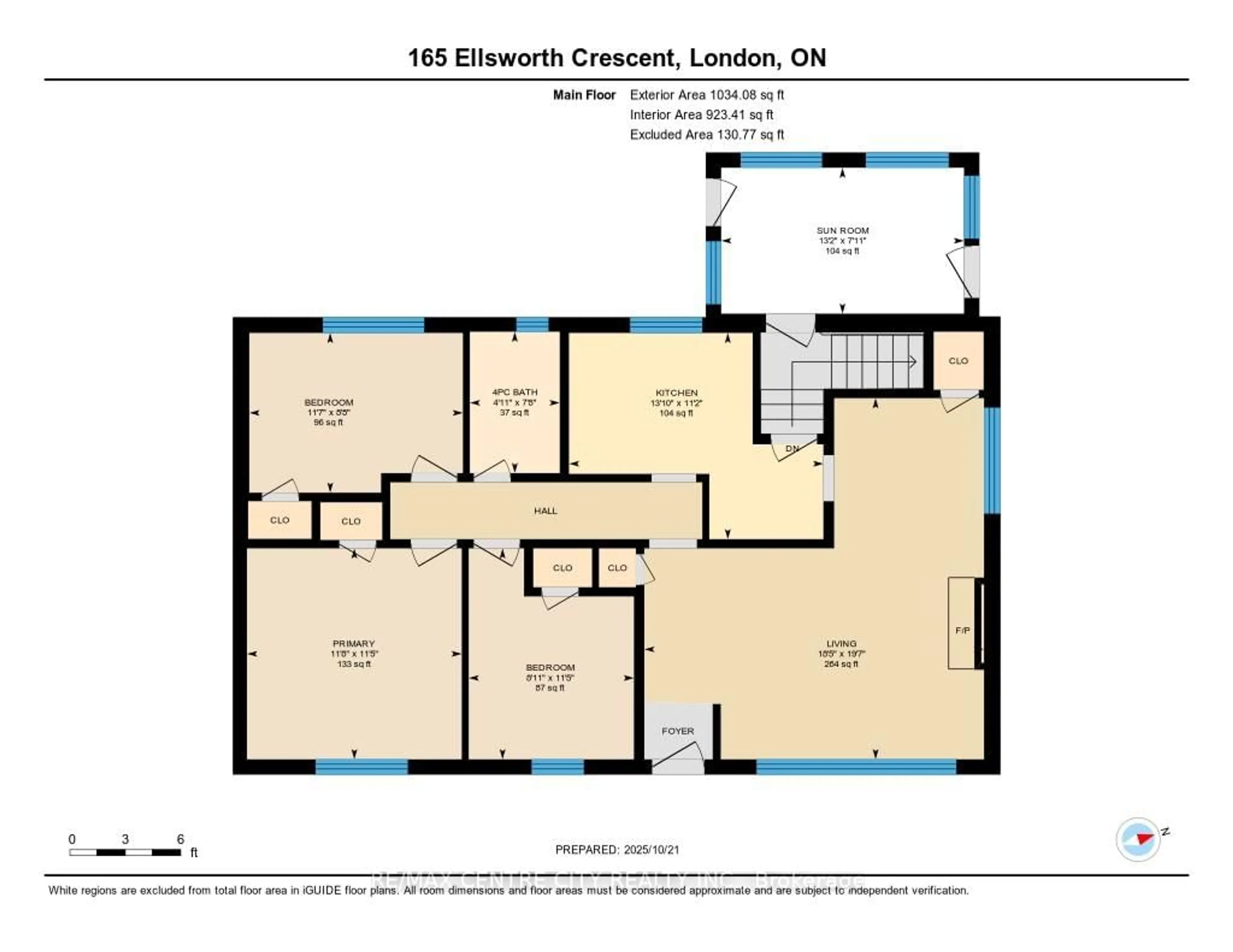 Floor plan for 165 Ellsworth Cres, London East Ontario N5W 1J5