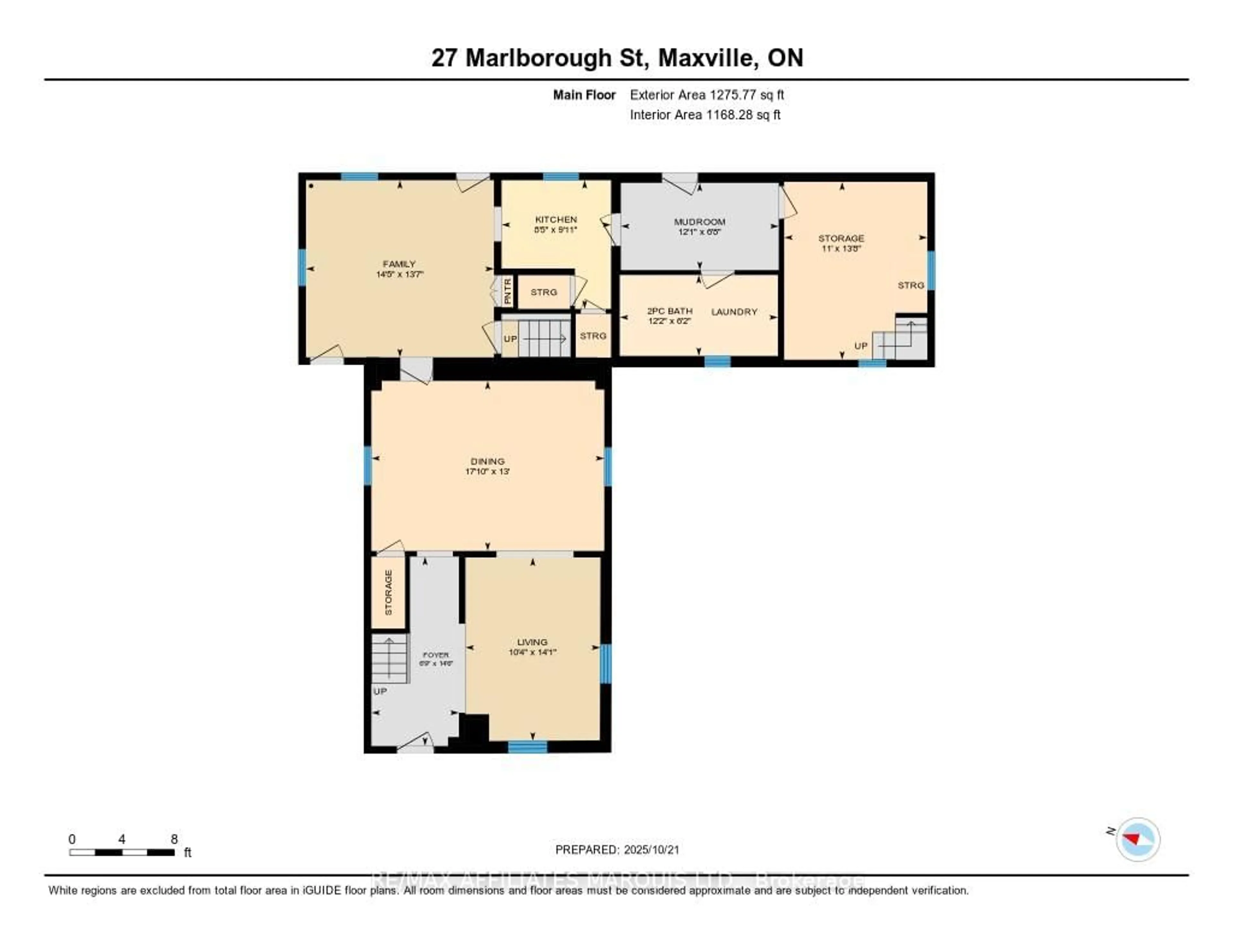 Floor plan for 27 Marlborough St, North Glengarry Ontario K0C 1T0