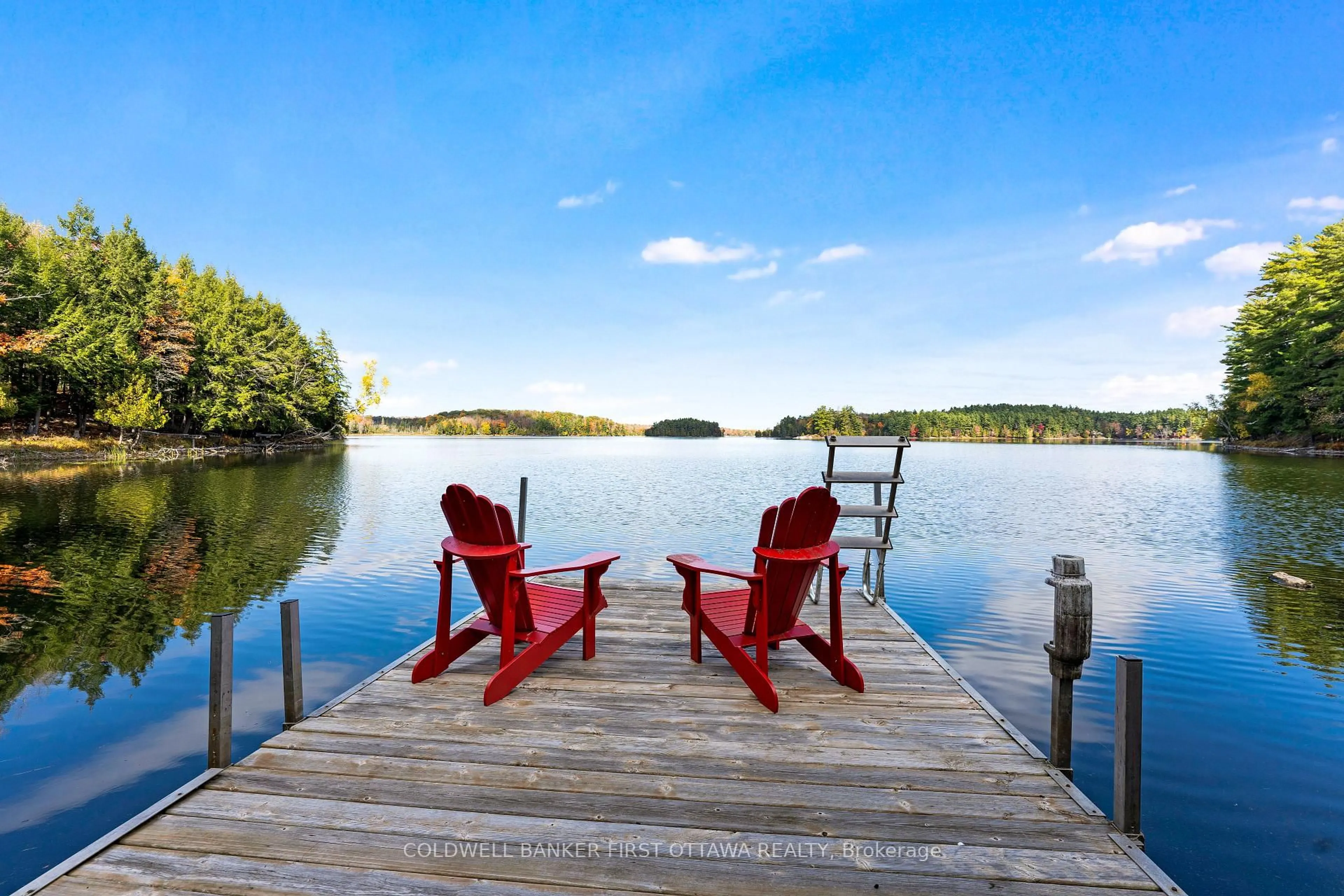 Patio, water/lake/river/ocean view for 308 Scott Crt, Maberly Ontario K0H 2B0