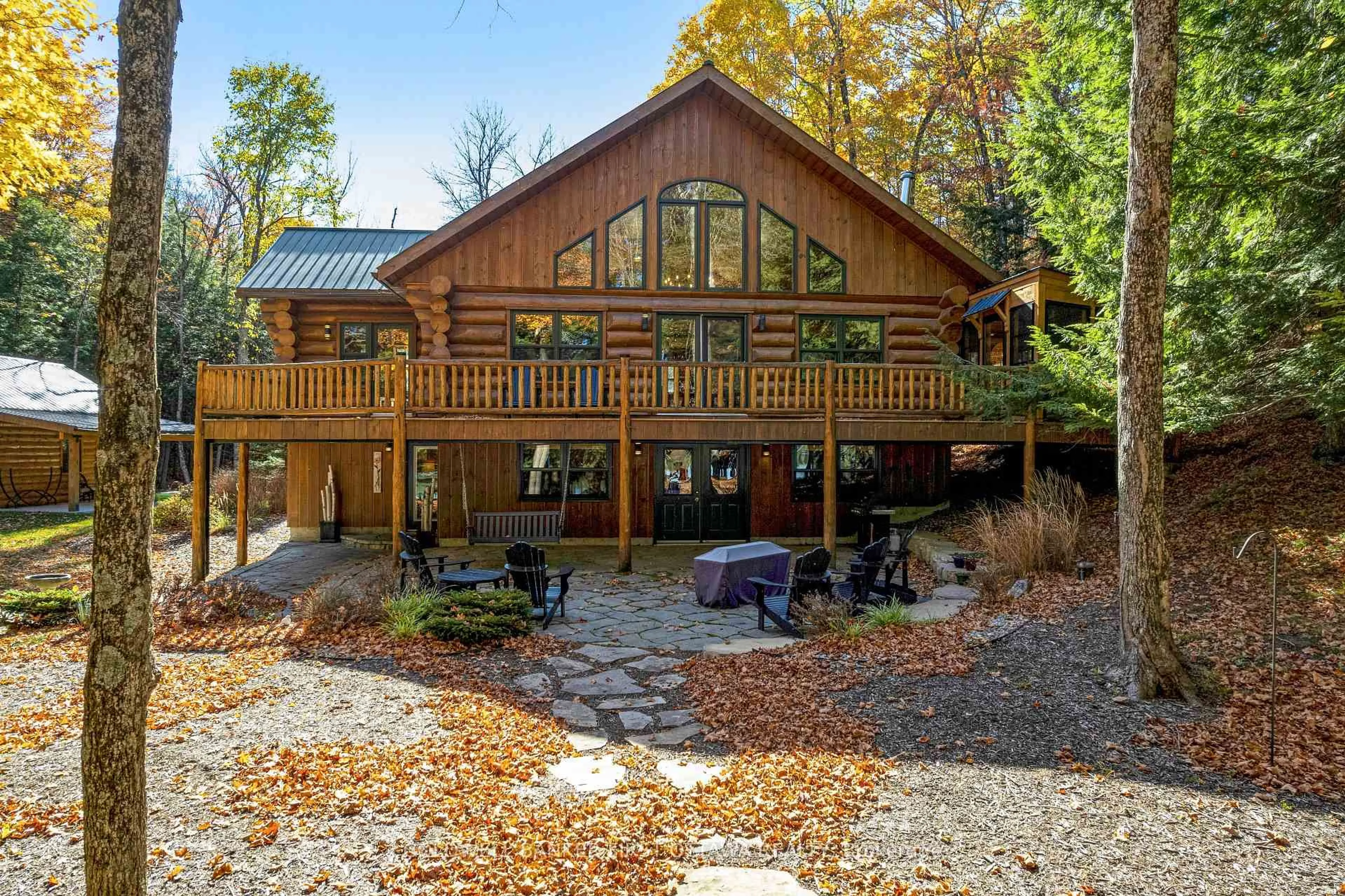 Patio, water/lake/river/ocean view for 308 Scott Crt, Maberly Ontario K0H 2B0