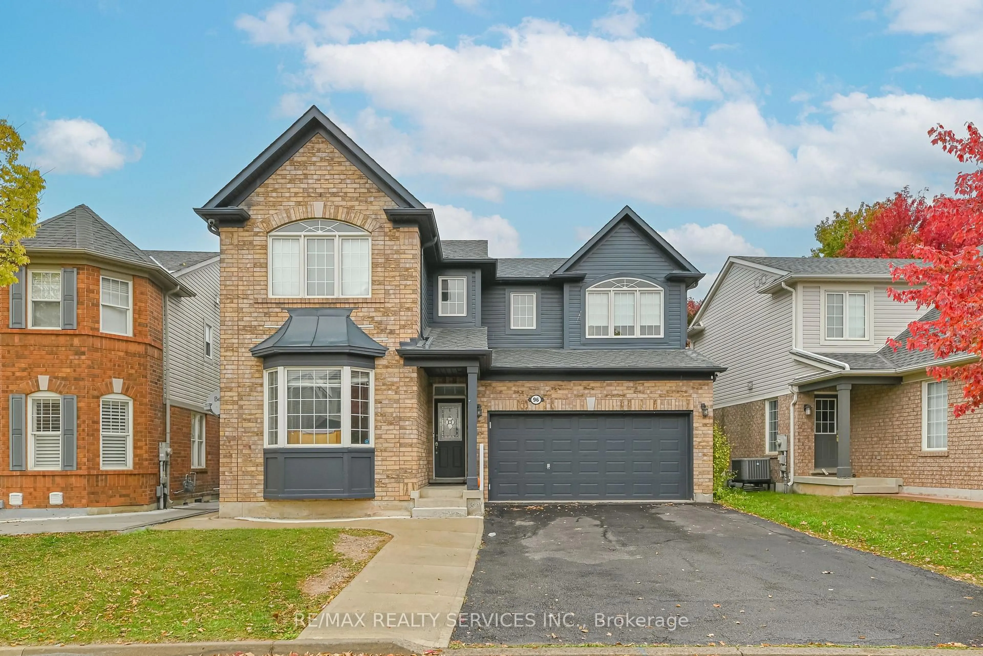 Home with brick exterior material, street for 96 Brayshaw Dr, Cambridge Ontario N1T 2H5