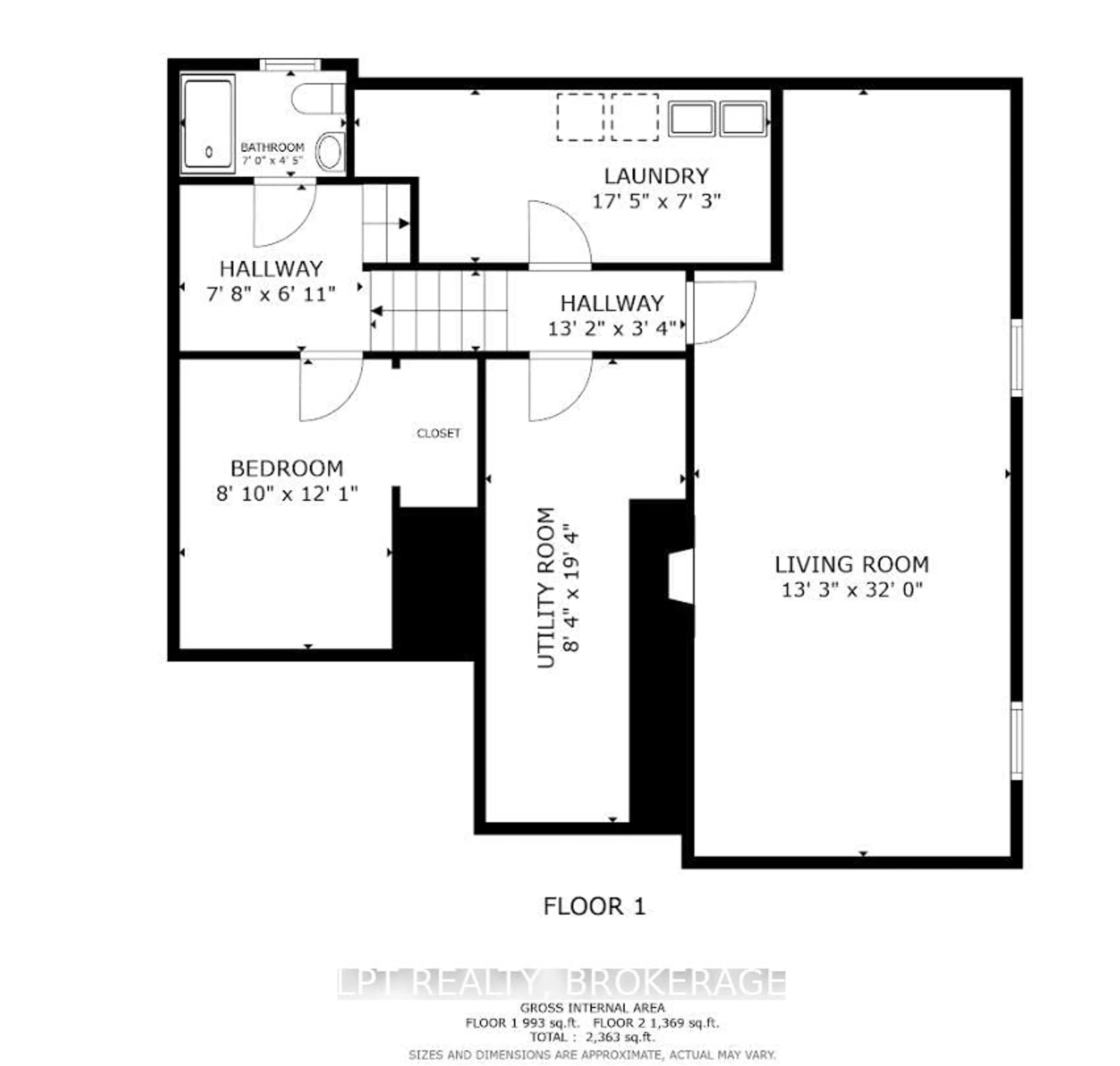 Floor plan for 315 Norman Rogers Dr, Kingston Ontario K7M 2R7