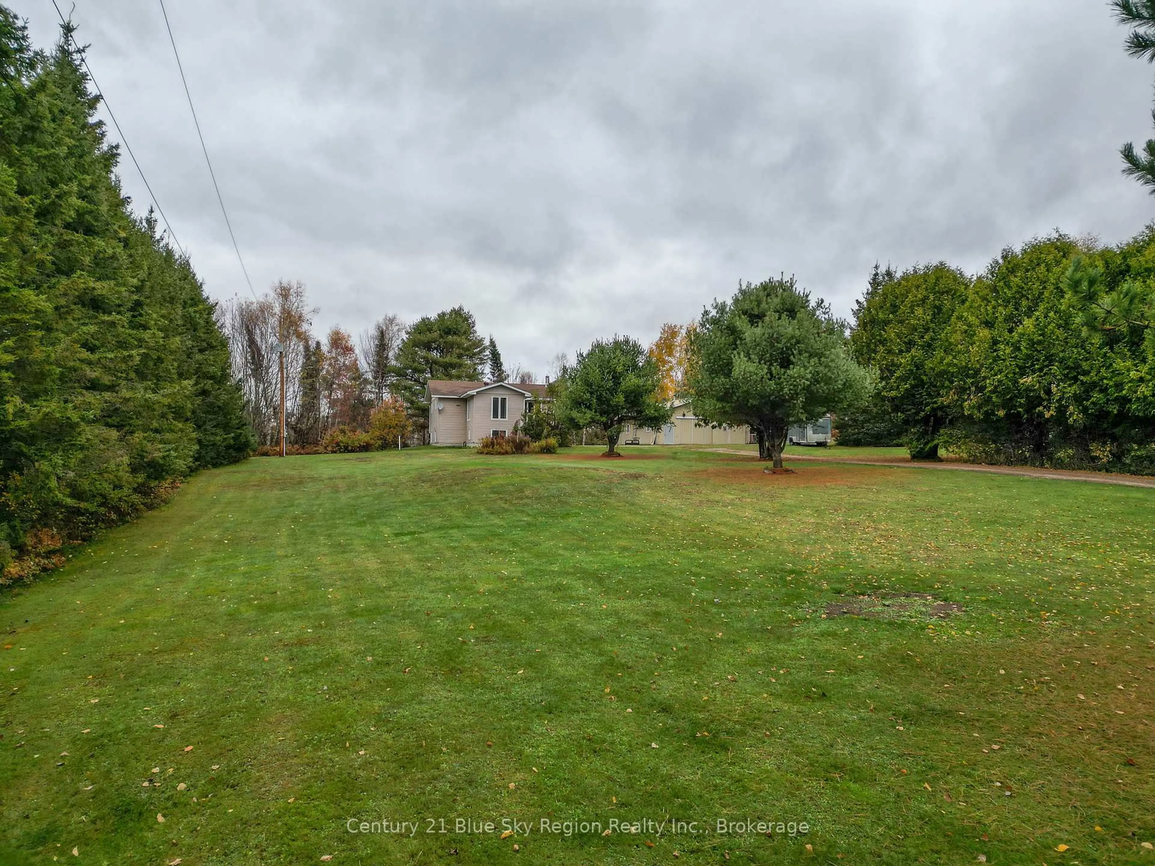 A pic from outside/outdoor area/front of a property/back of a property/a pic from drone, forest/trees view for 2225 Papineau Rd, Papineau-Cameron Ontario P0H 1V0
