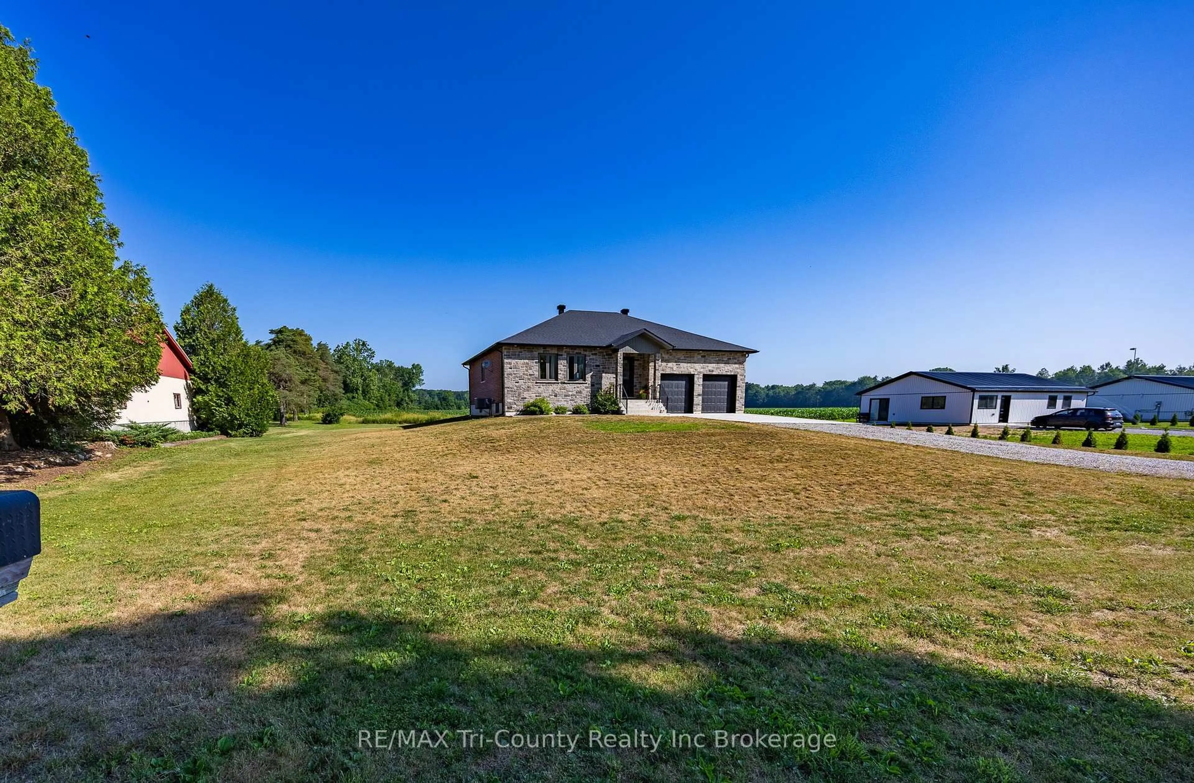 A pic from outside/outdoor area/front of a property/back of a property/a pic from drone, water/lake/river/ocean view for 377 10th Concession Rd, Norfolk Ontario N0J 1G0