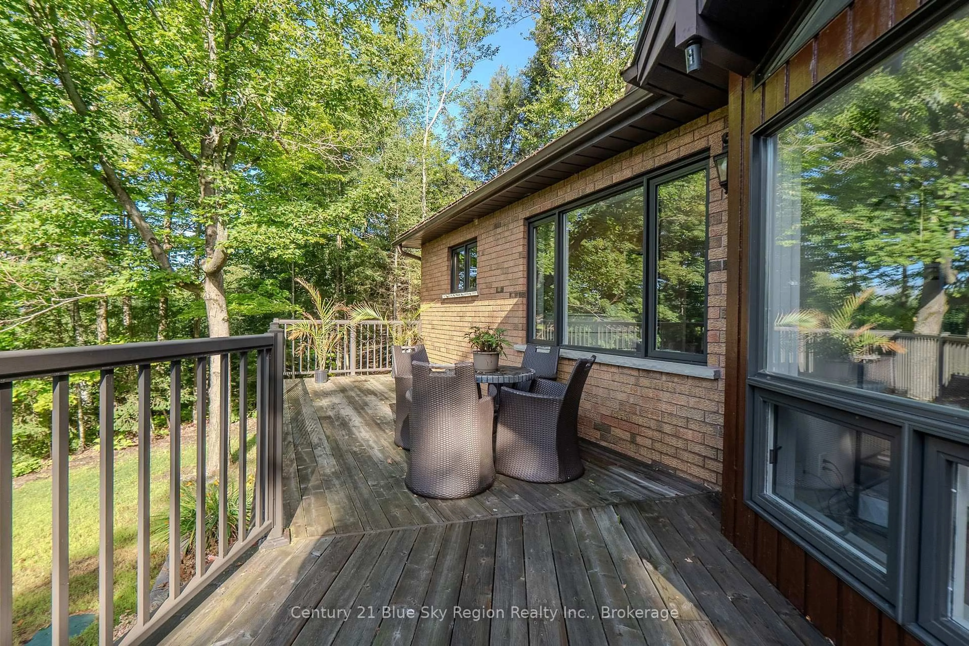 Patio, forest/trees view for 708 Anita Ave, North Bay Ontario P1B 8G4