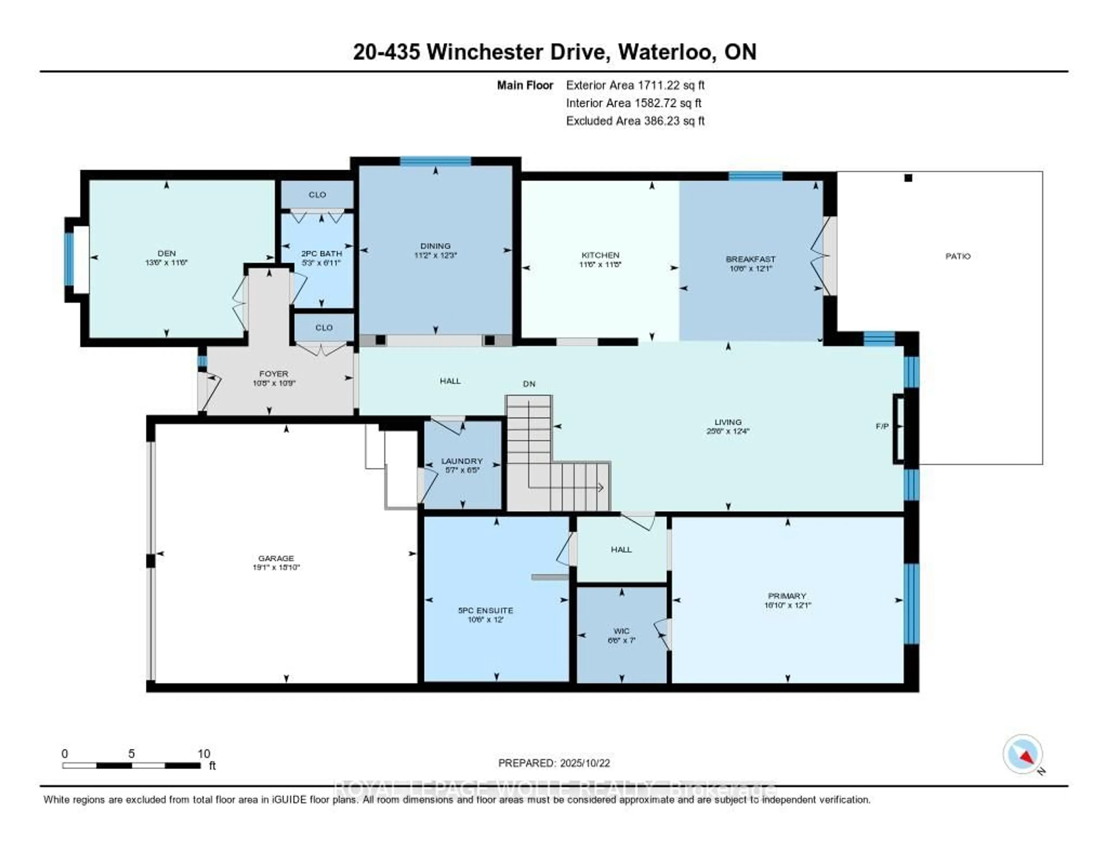 Floor plan for 435 Winchester Dr, Waterloo Ontario N2T 0B7