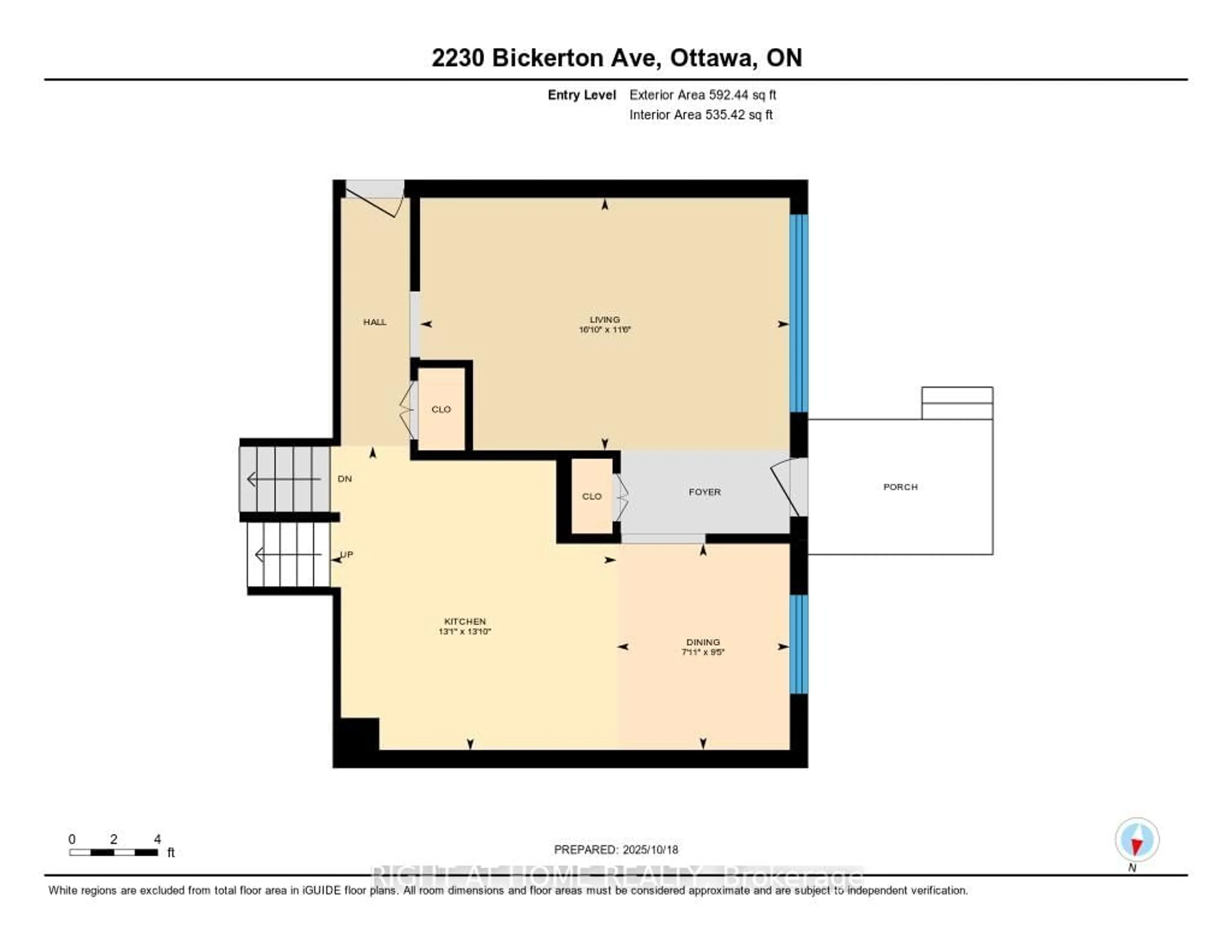 Floor plan for 2230 Bickerton Ave, Ottawa Ontario K1J 6Y3