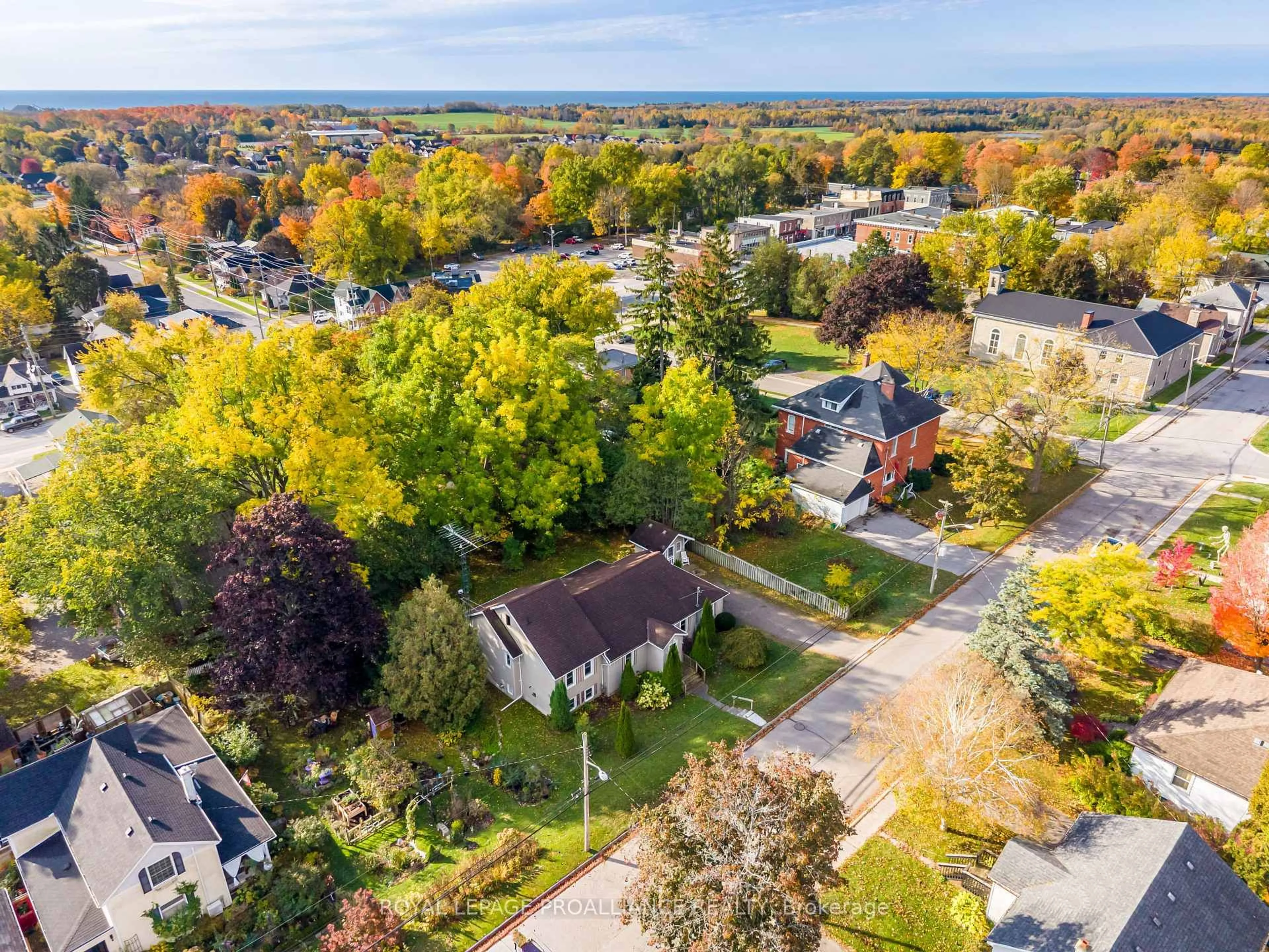 A pic from outside/outdoor area/front of a property/back of a property/a pic from drone, street for 22 Church St, Cramahe Ontario K0K 1S0