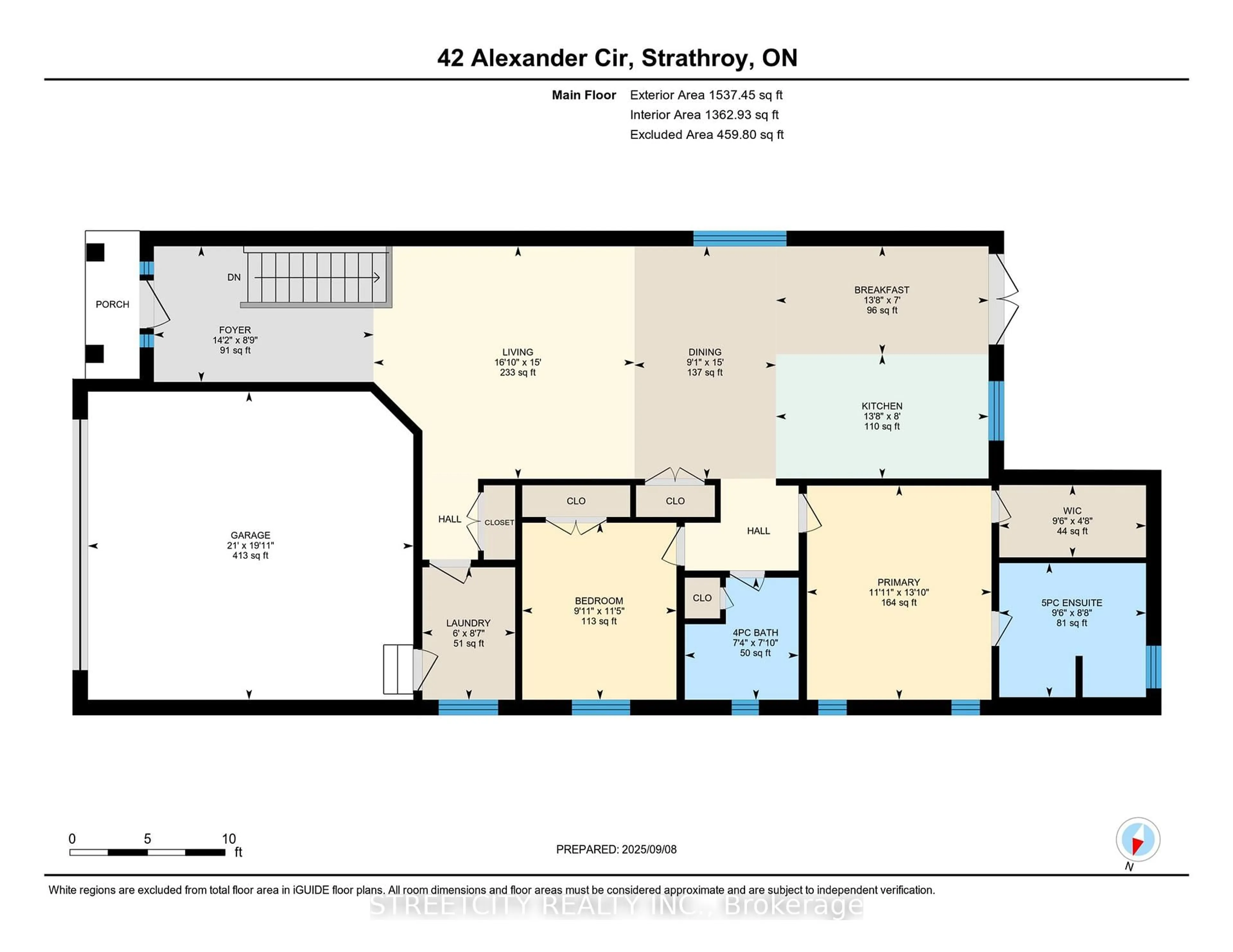 Floor plan for 42 Alexander Circ, Strathroy-Caradoc Ontario N7G 0B5